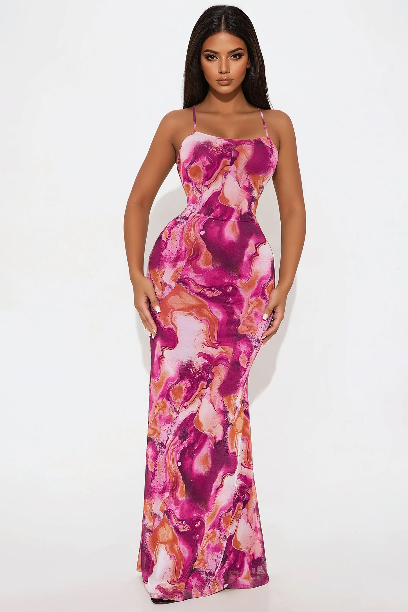 Alice Backless Mesh Maxi Dress