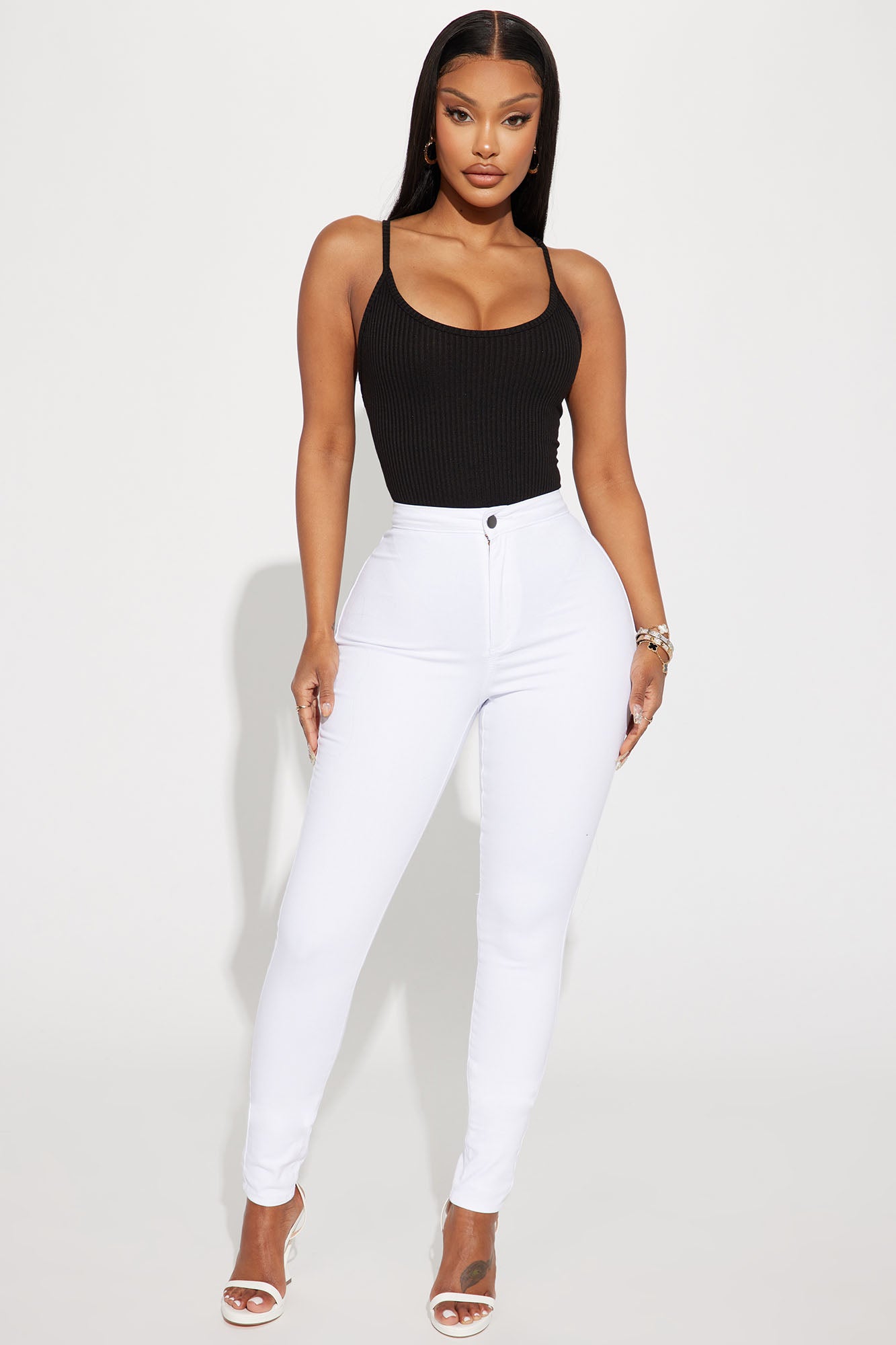 Super High Waist Denim Skinnies