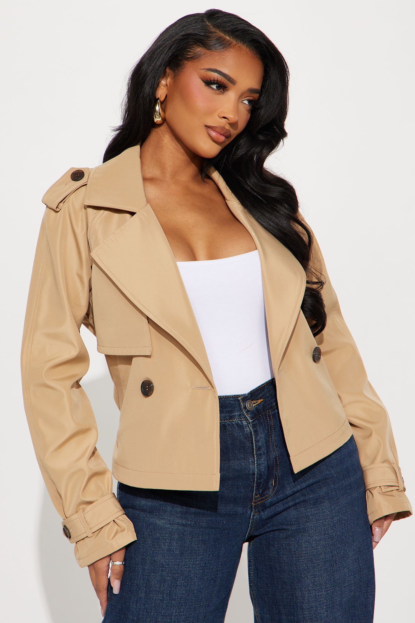 Simone Cropped Trench