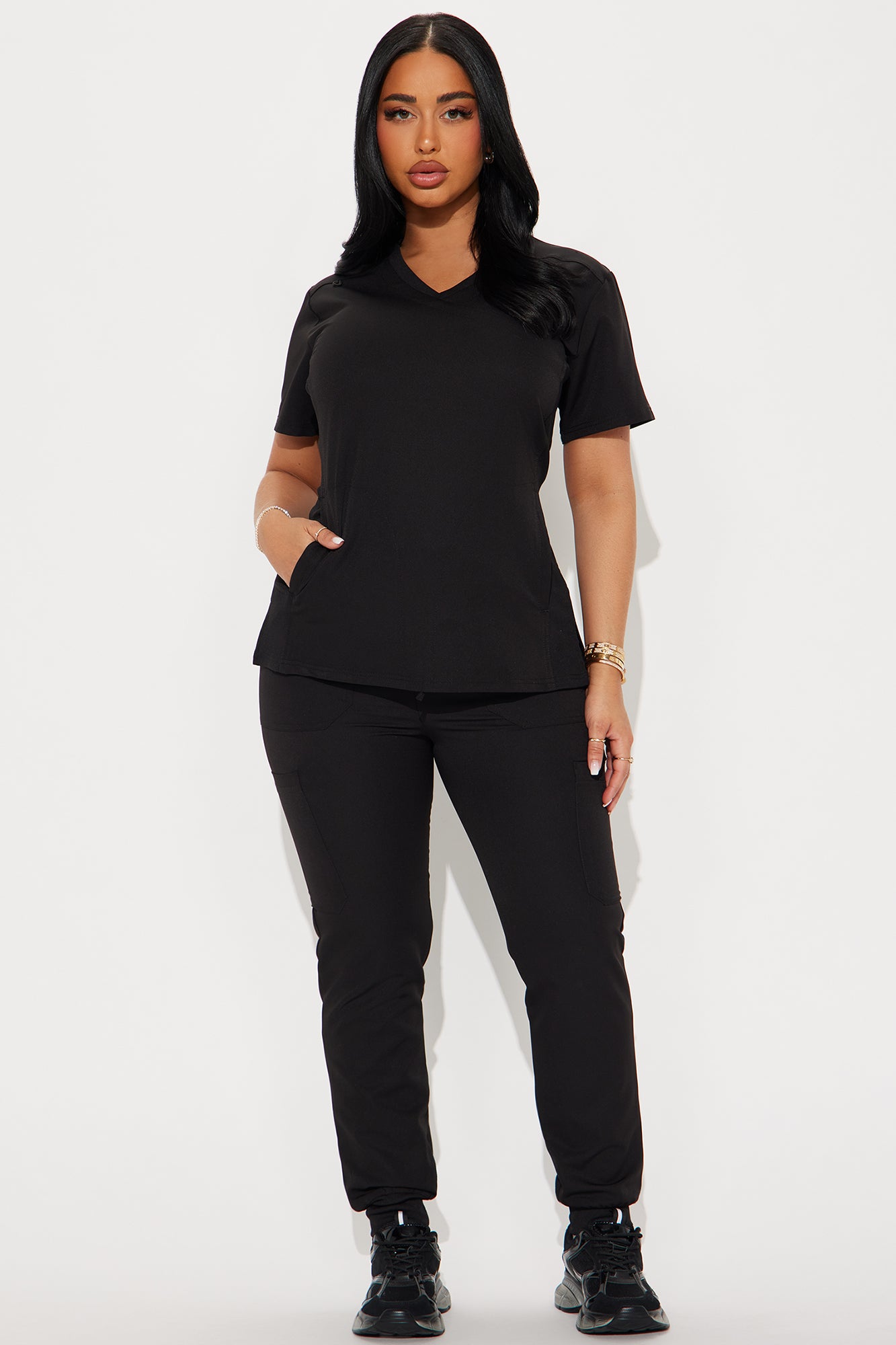 Get To Work Stretch Uniform Scrub Jogger Set