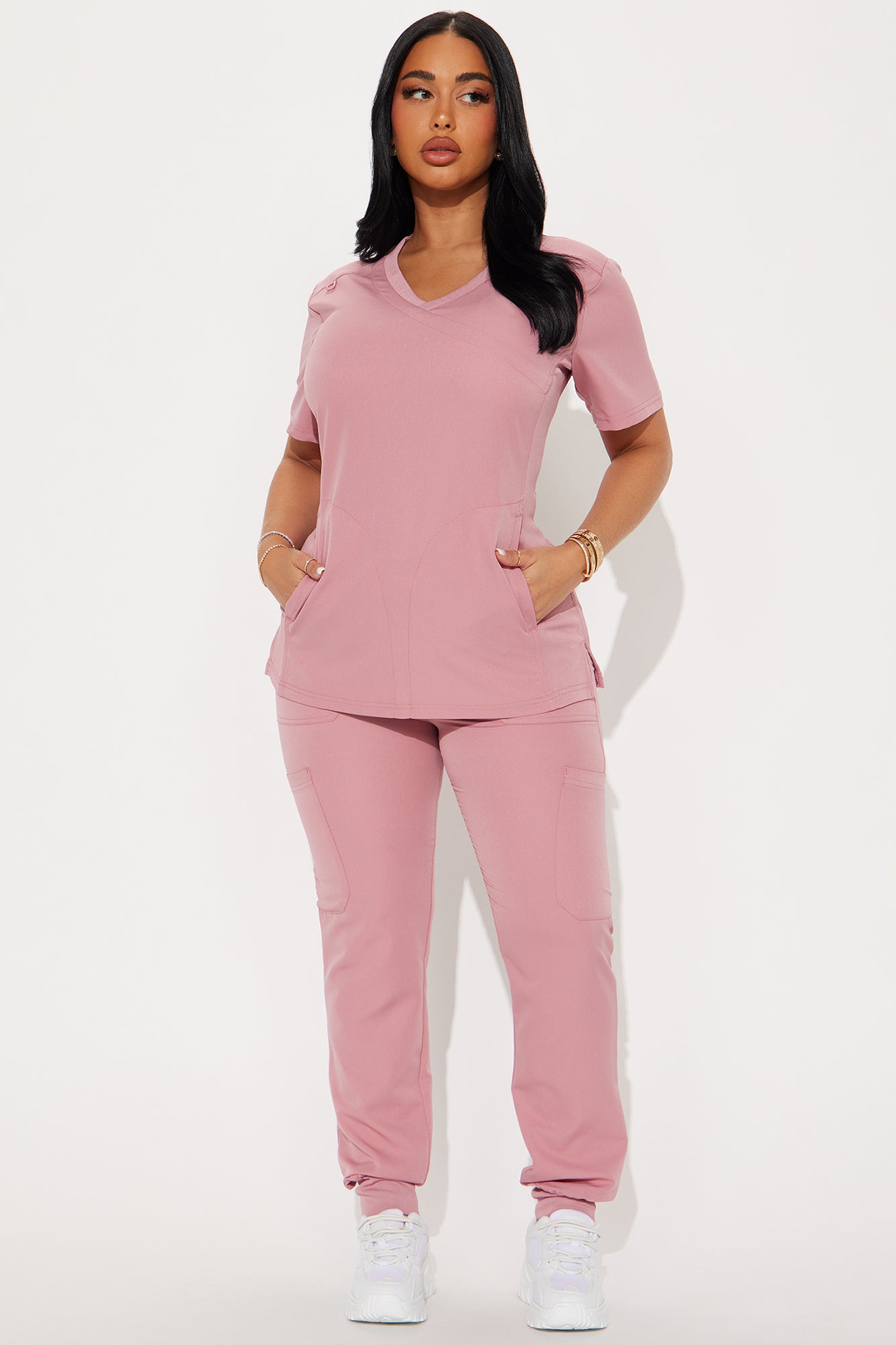 Get To Work Stretch Uniform Scrub Jogger Set