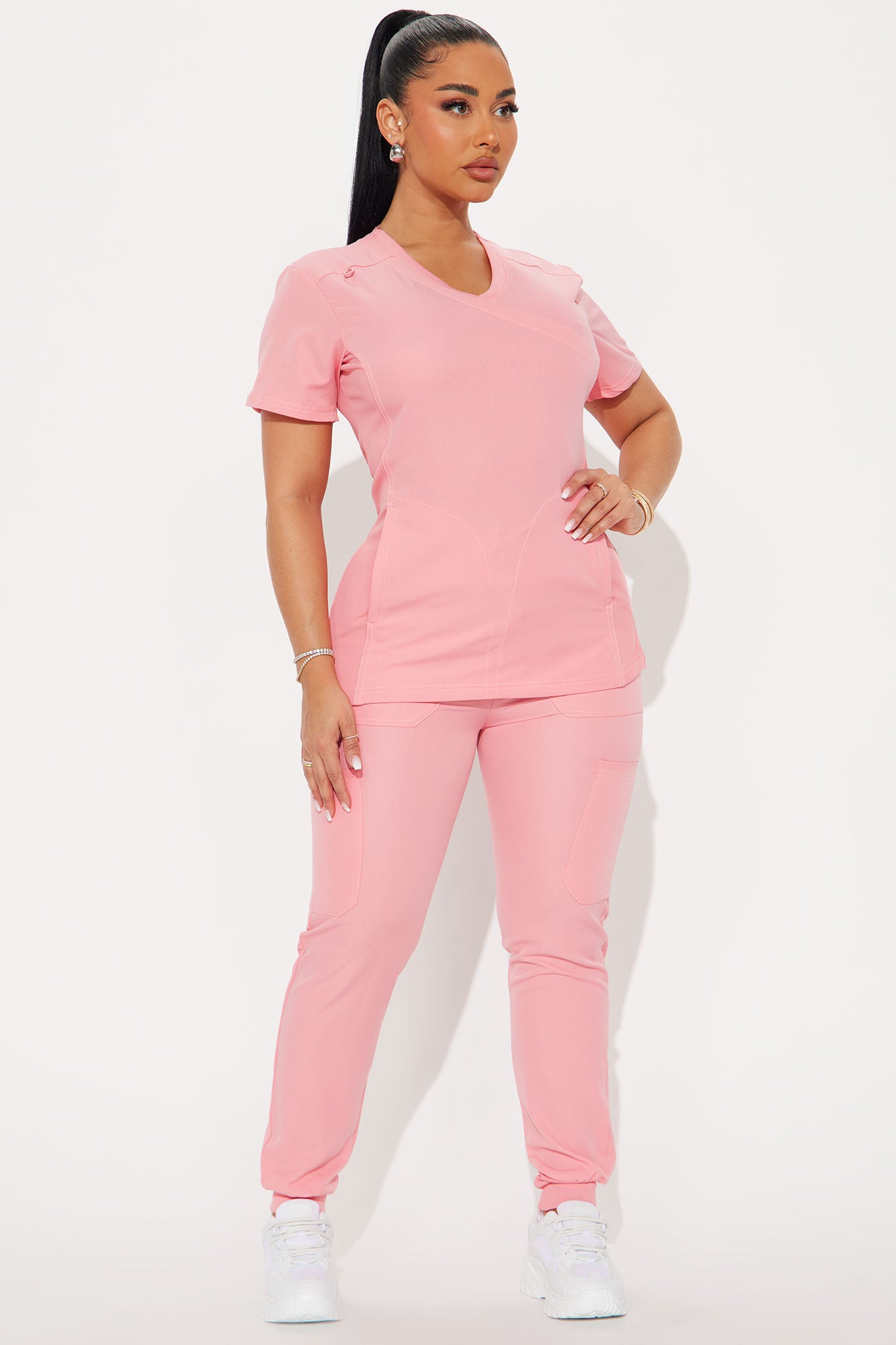 Get To Work Stretch Uniform Scrub Jogger Set