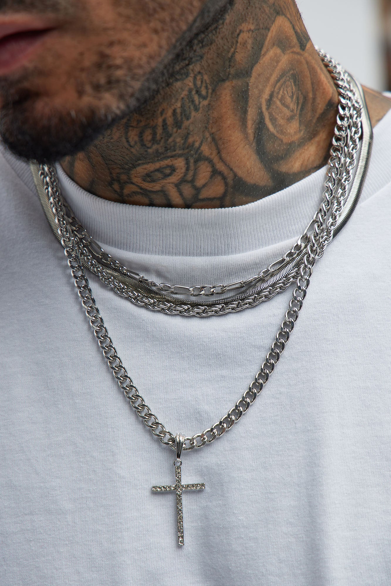 Don't Fail Me Now 4 Piece Chain Necklace