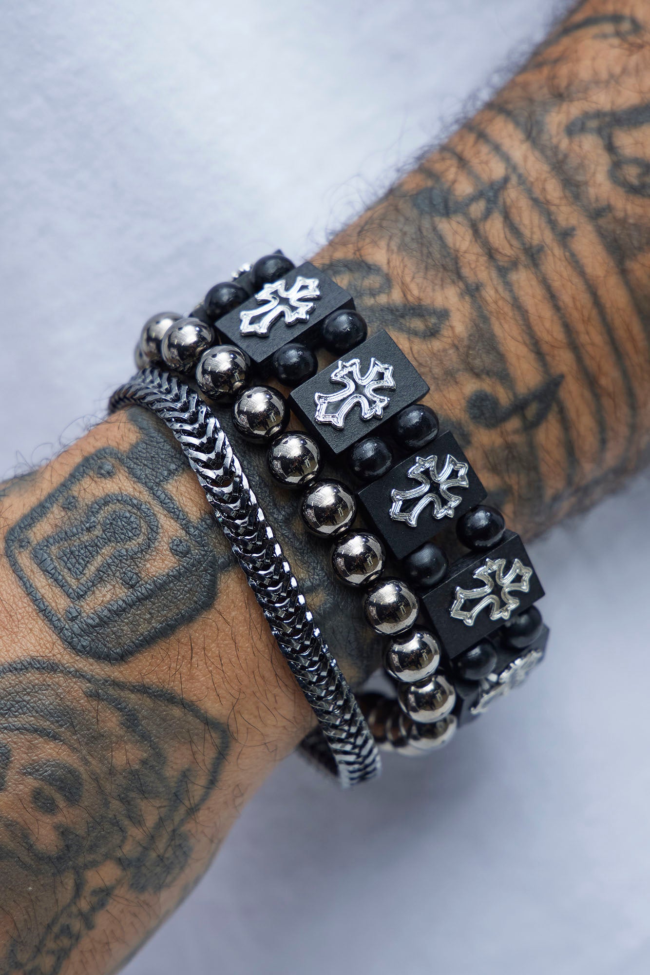 Serene Cross Bracelet Set