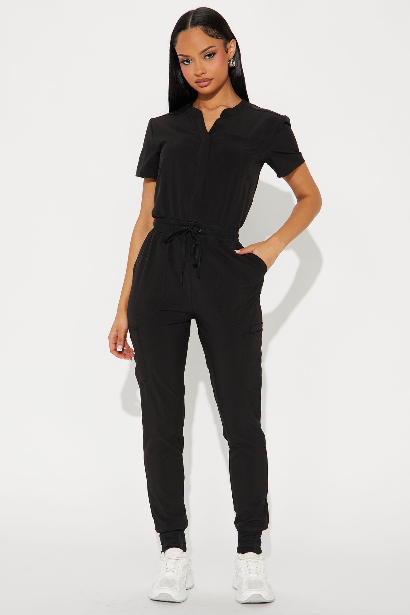 Full Shift Stretch Jogger Scrub Uniform Jumpsuit