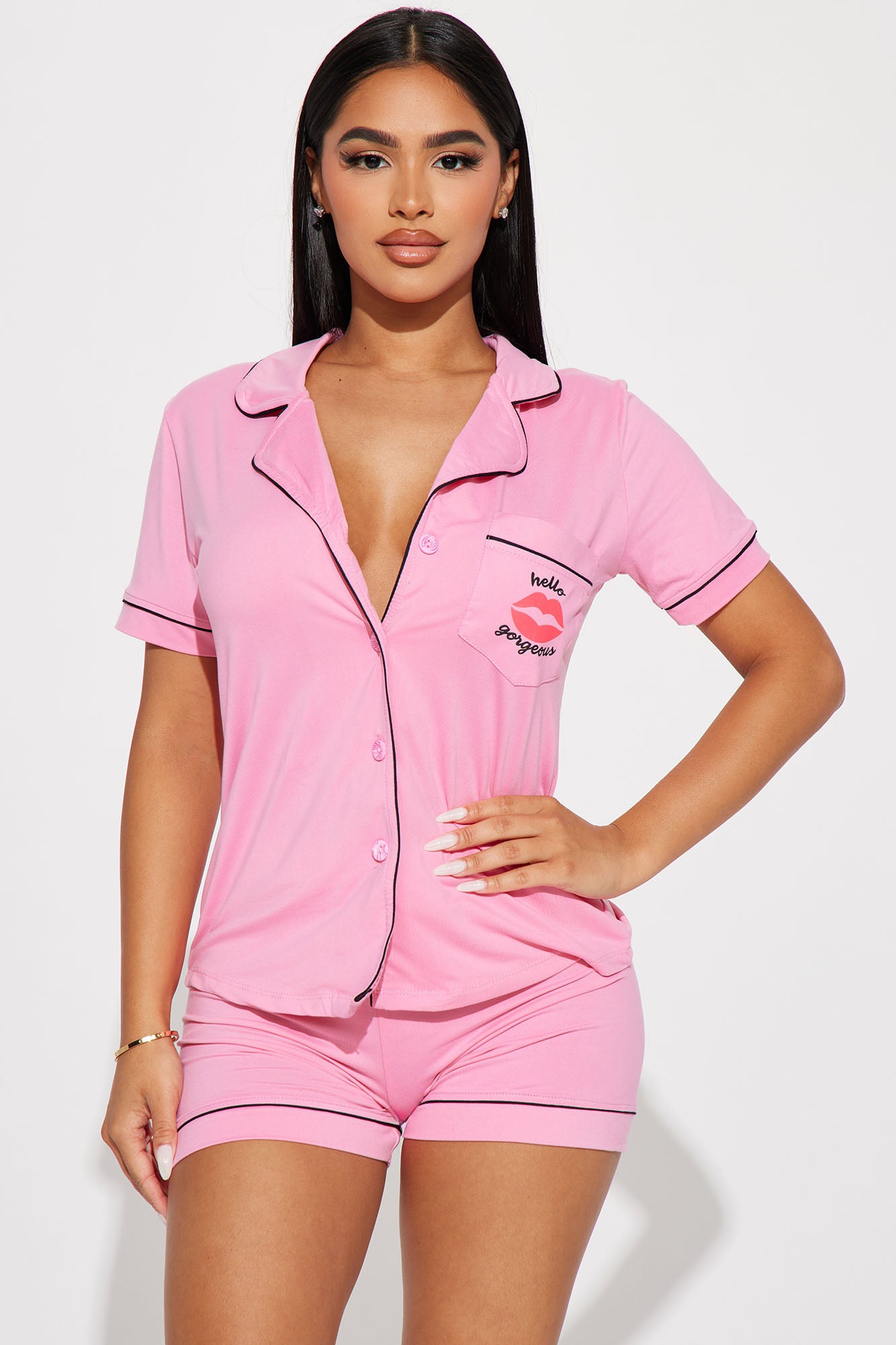 Hello Gorgeous PJ Short Set