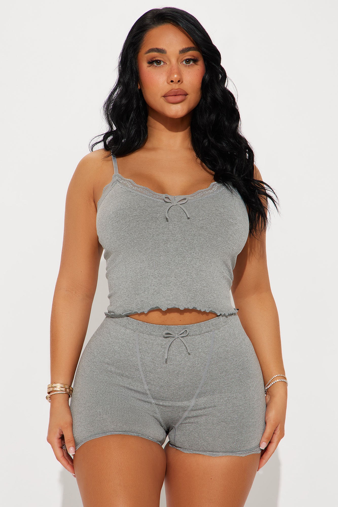 Close To You Seamless Ribbed PJ Short Set