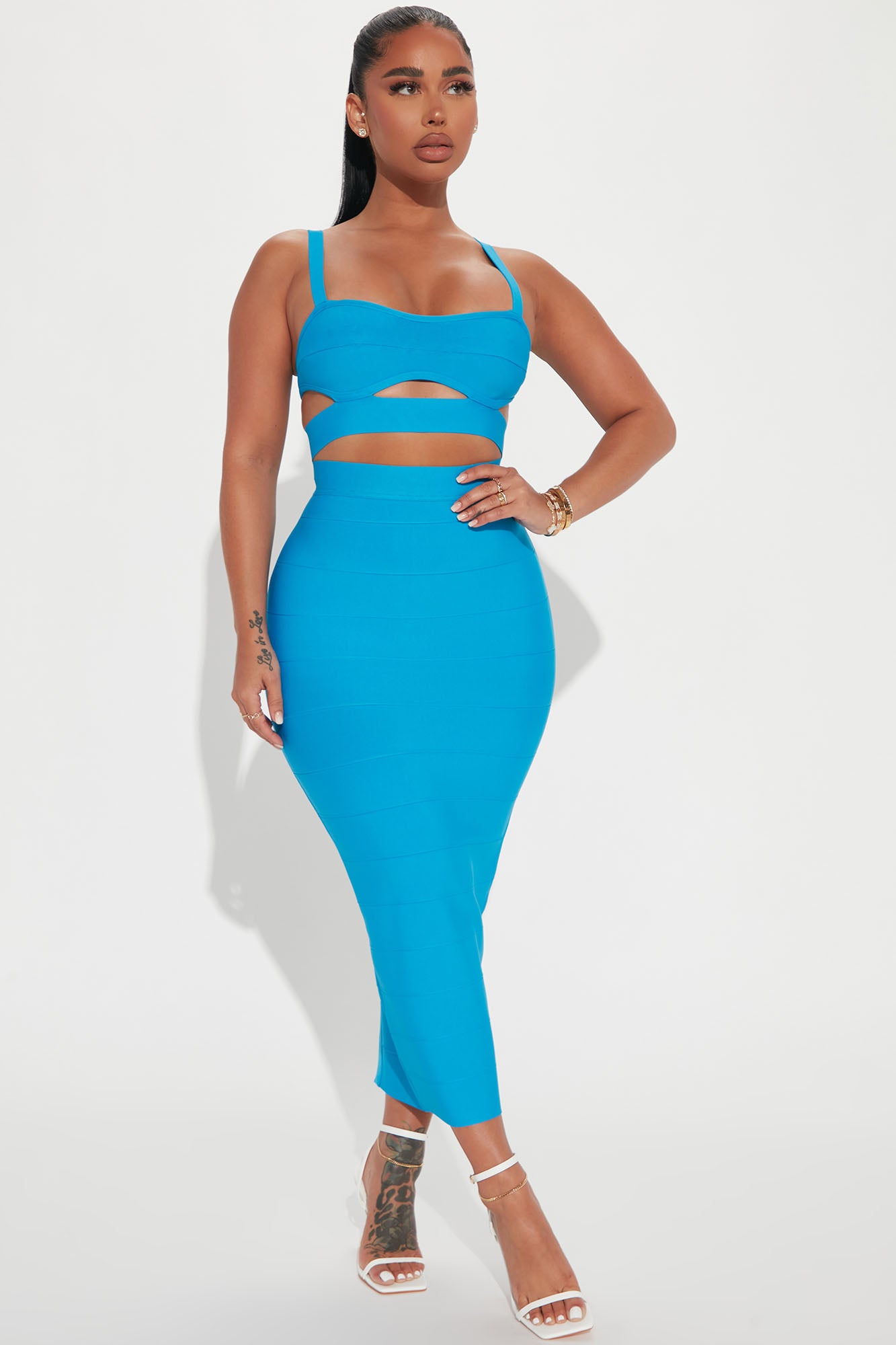 Breaking Habits Bandage Skirt Set