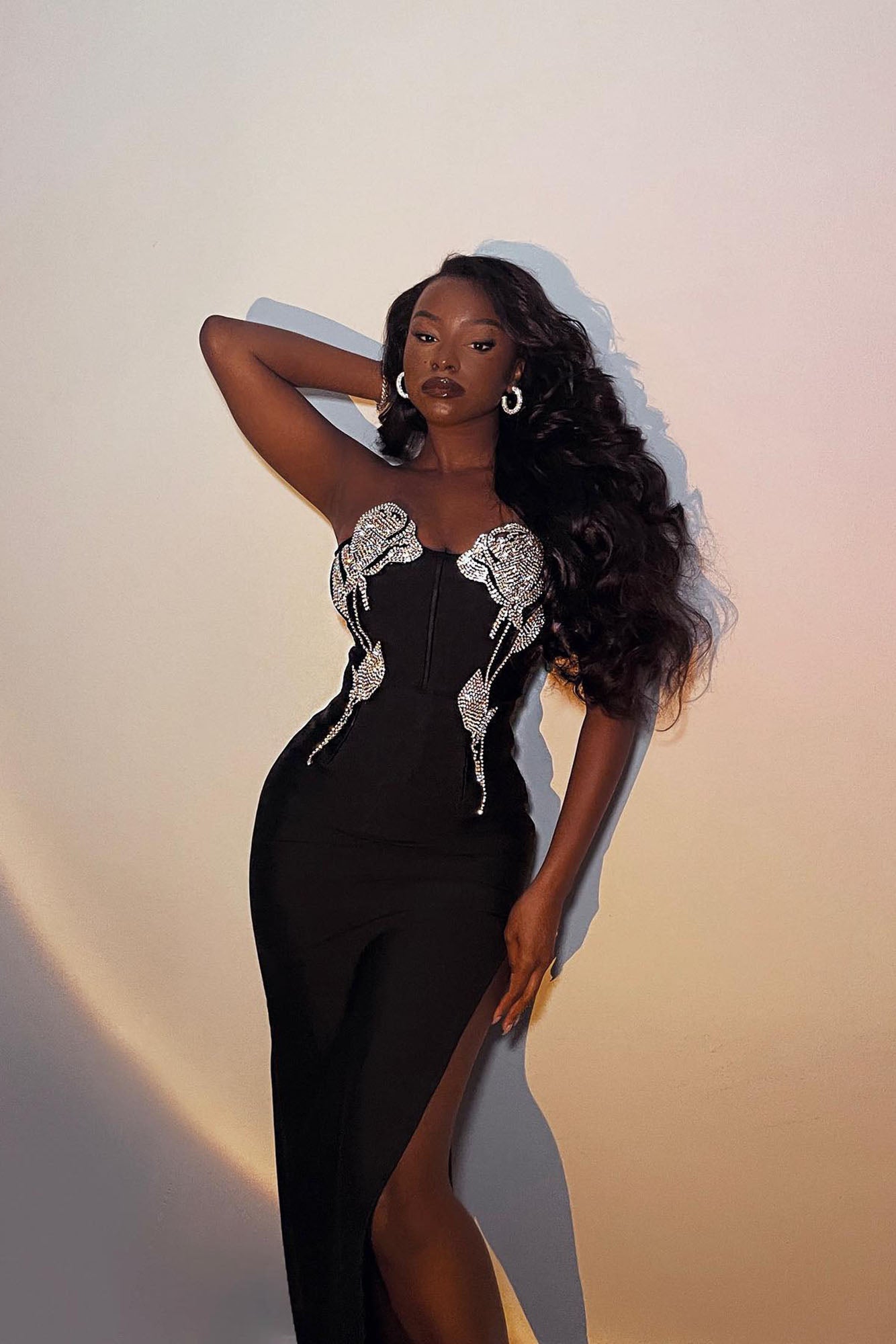 Oscars Lady Embellished Maxi Dress