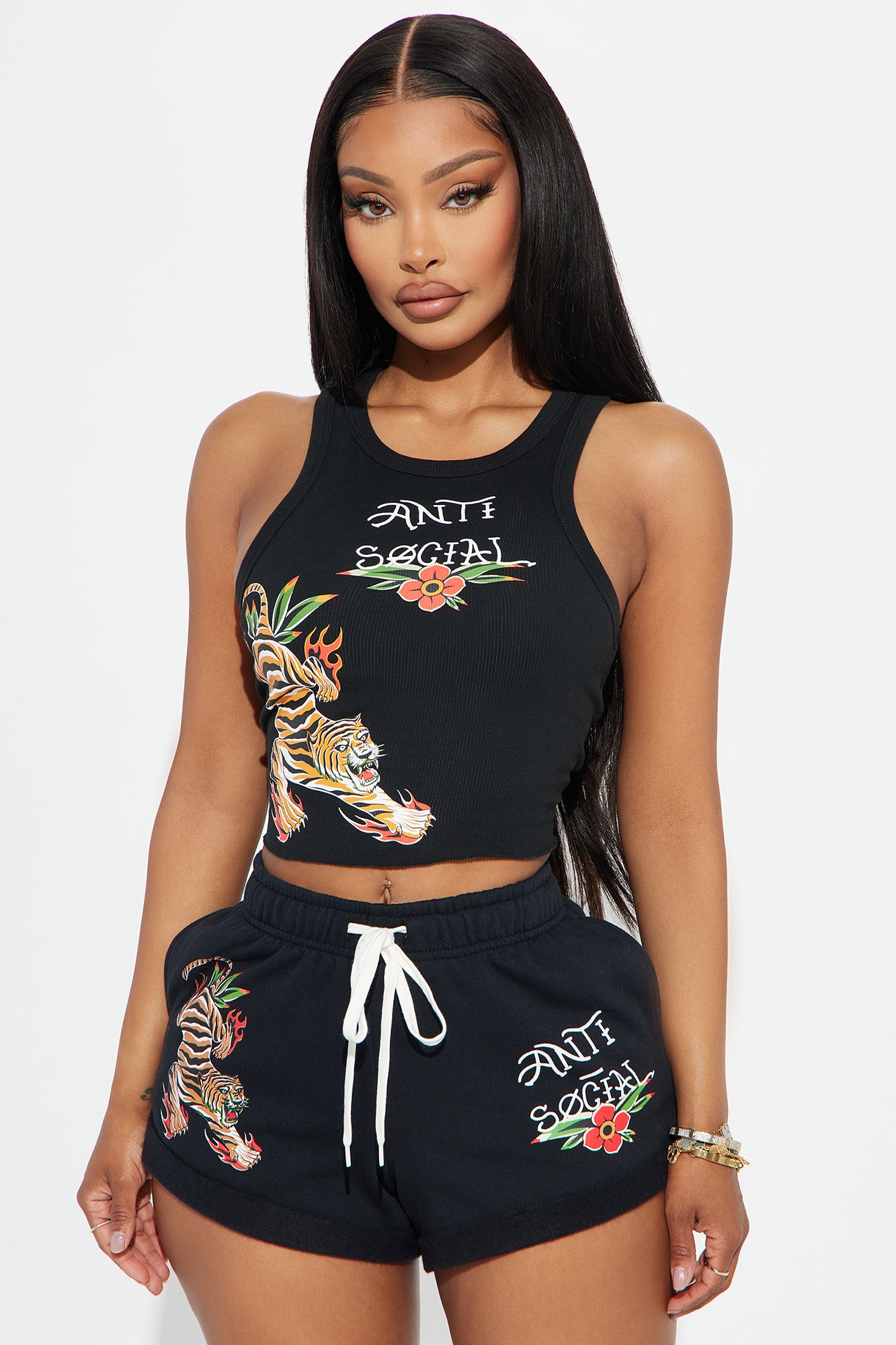 Better Alone Tiger Tank Top