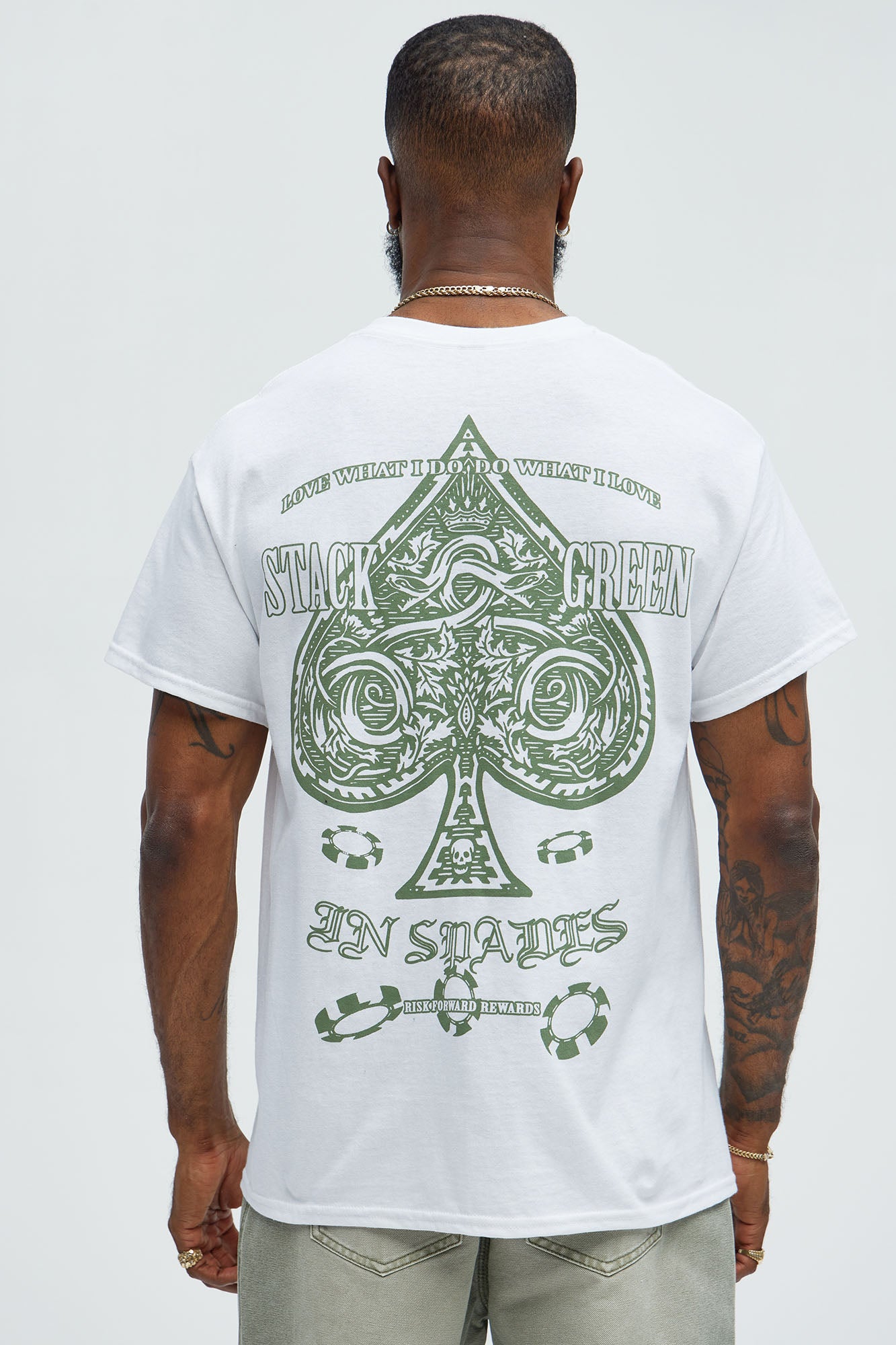 Spades Green Short Sleeve Tee