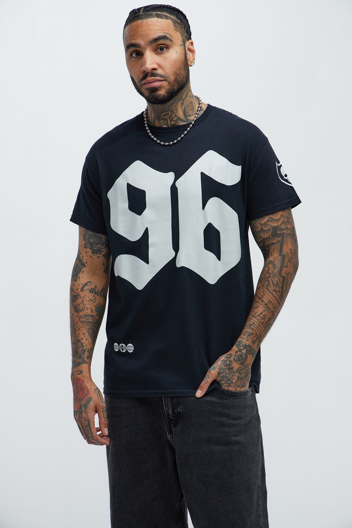 96 Globe Skull Short Sleeve Tee
