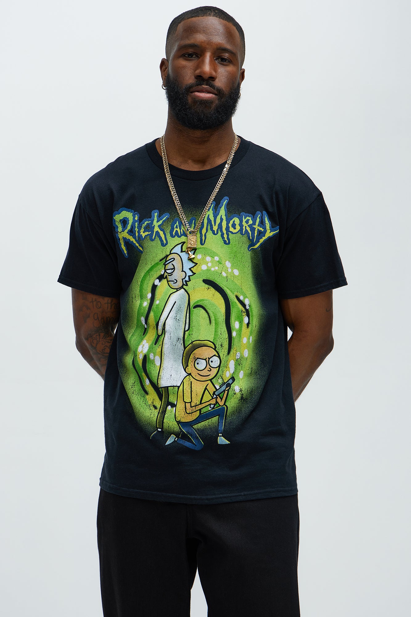 Rick And Morty Wubba Lubba Oversized Short Sleeve  Tee