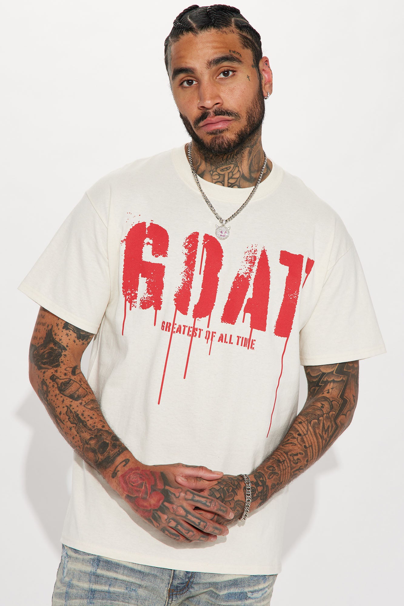 Goat Stencil Short Sleeve Tee
