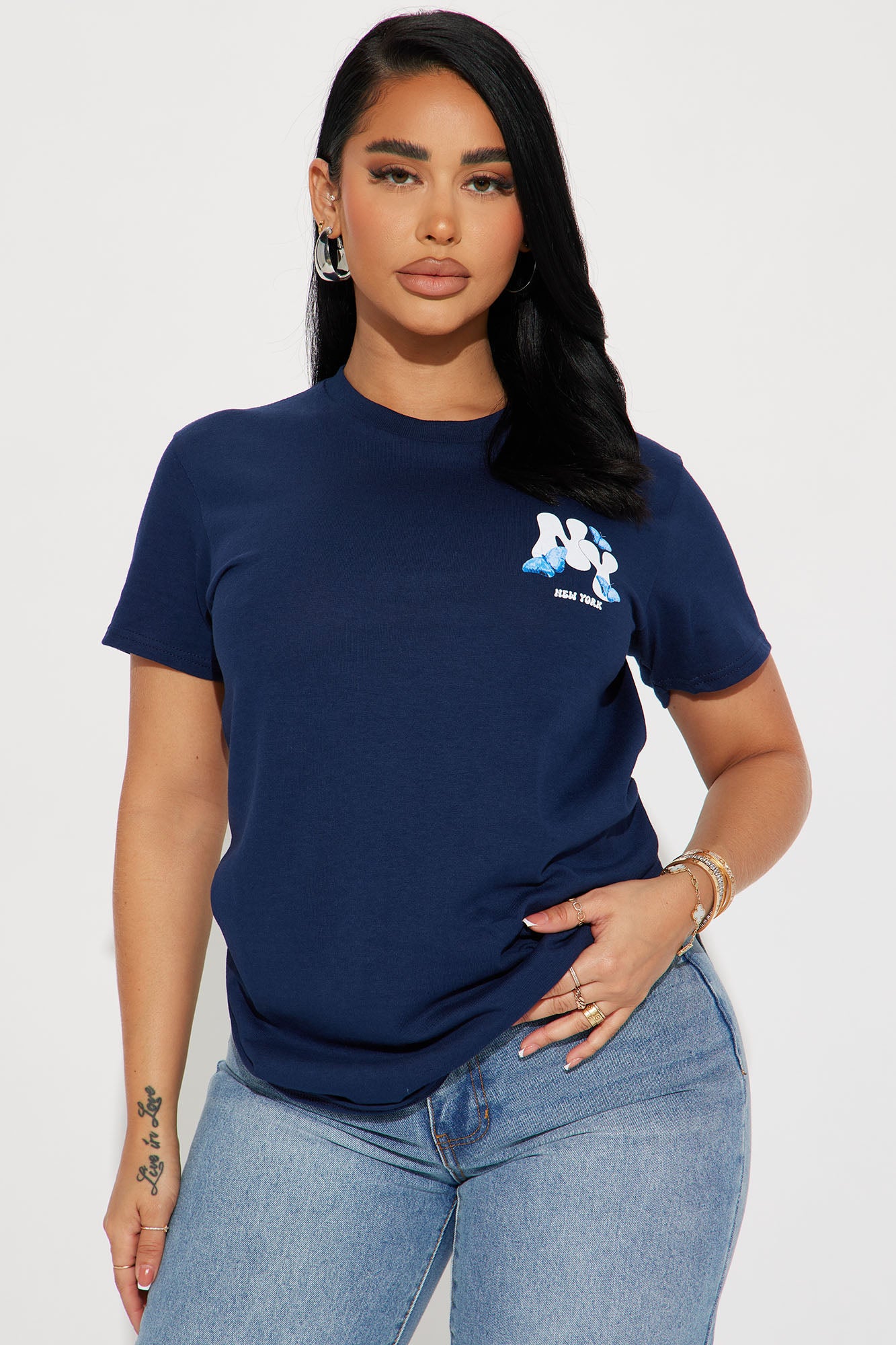 New York Butterfly Graphic Tshirt
