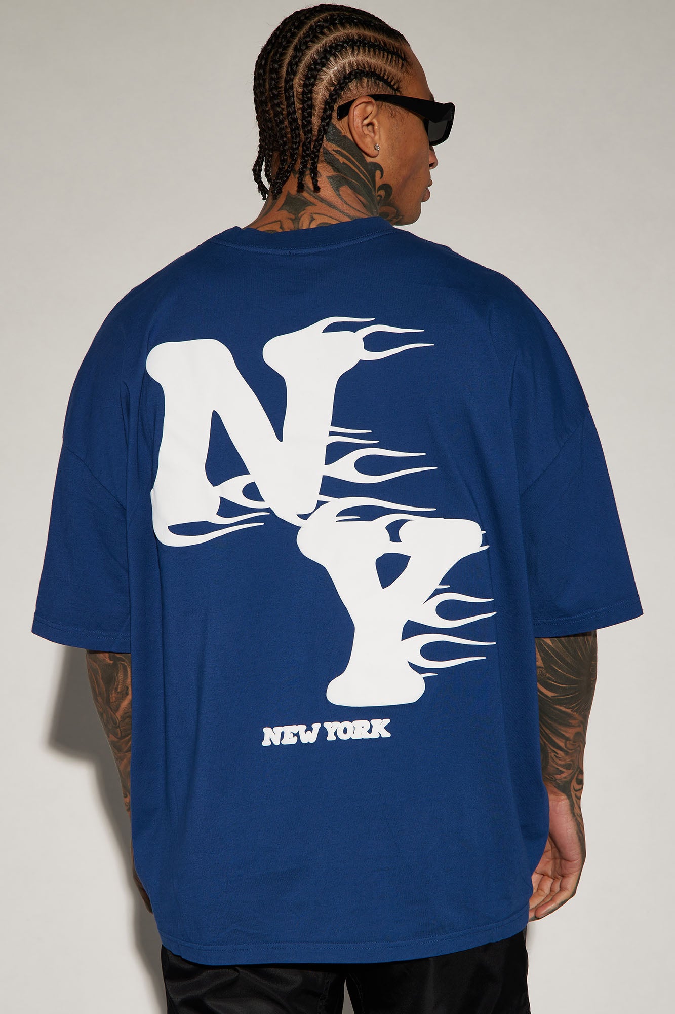 New York On Fire Oversized Short Sleeve Tee