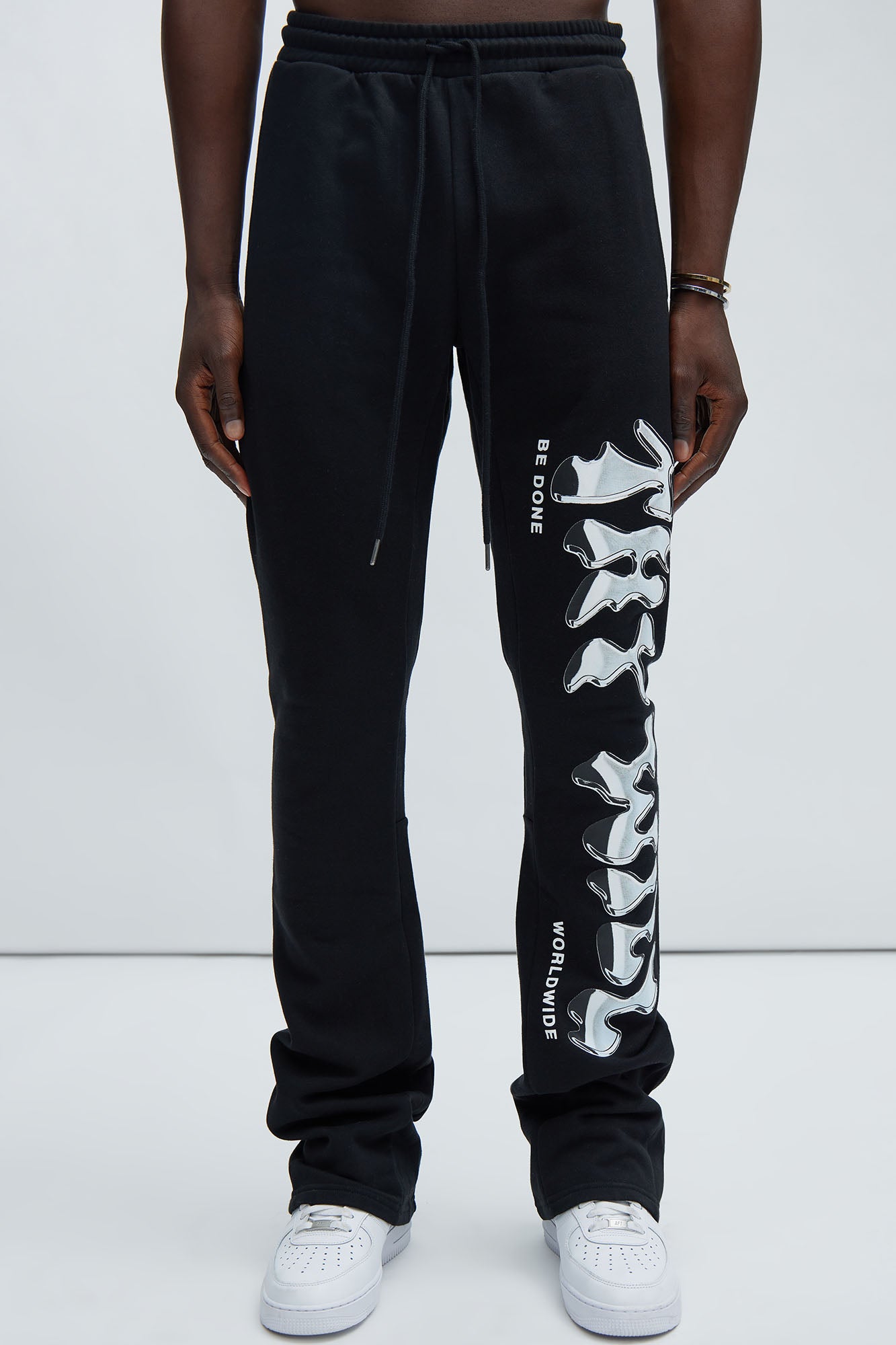 Thy Will Chrome Flare Sweatpant