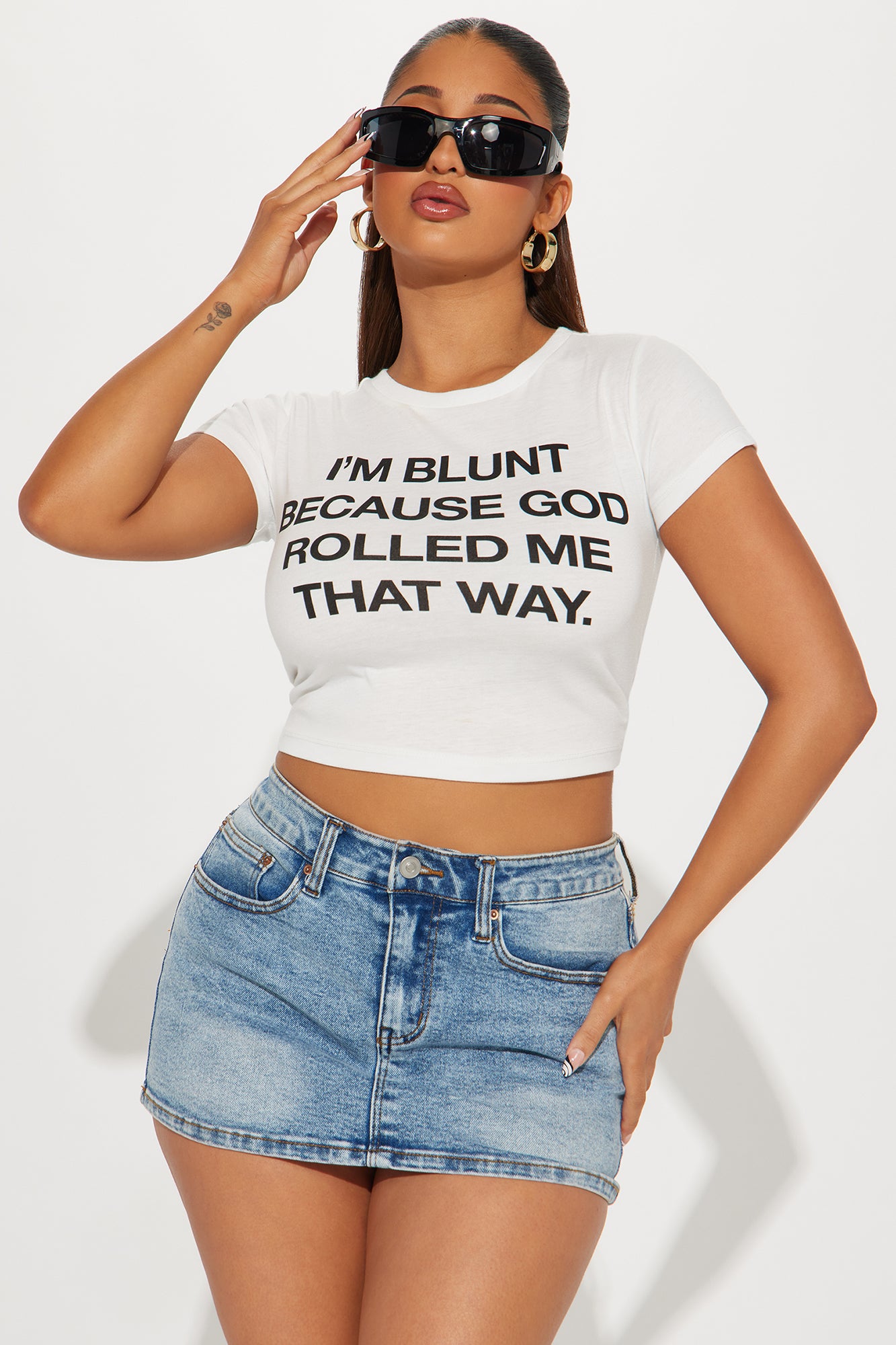 I'm Blunt Because God Rolled Me That Way Tee