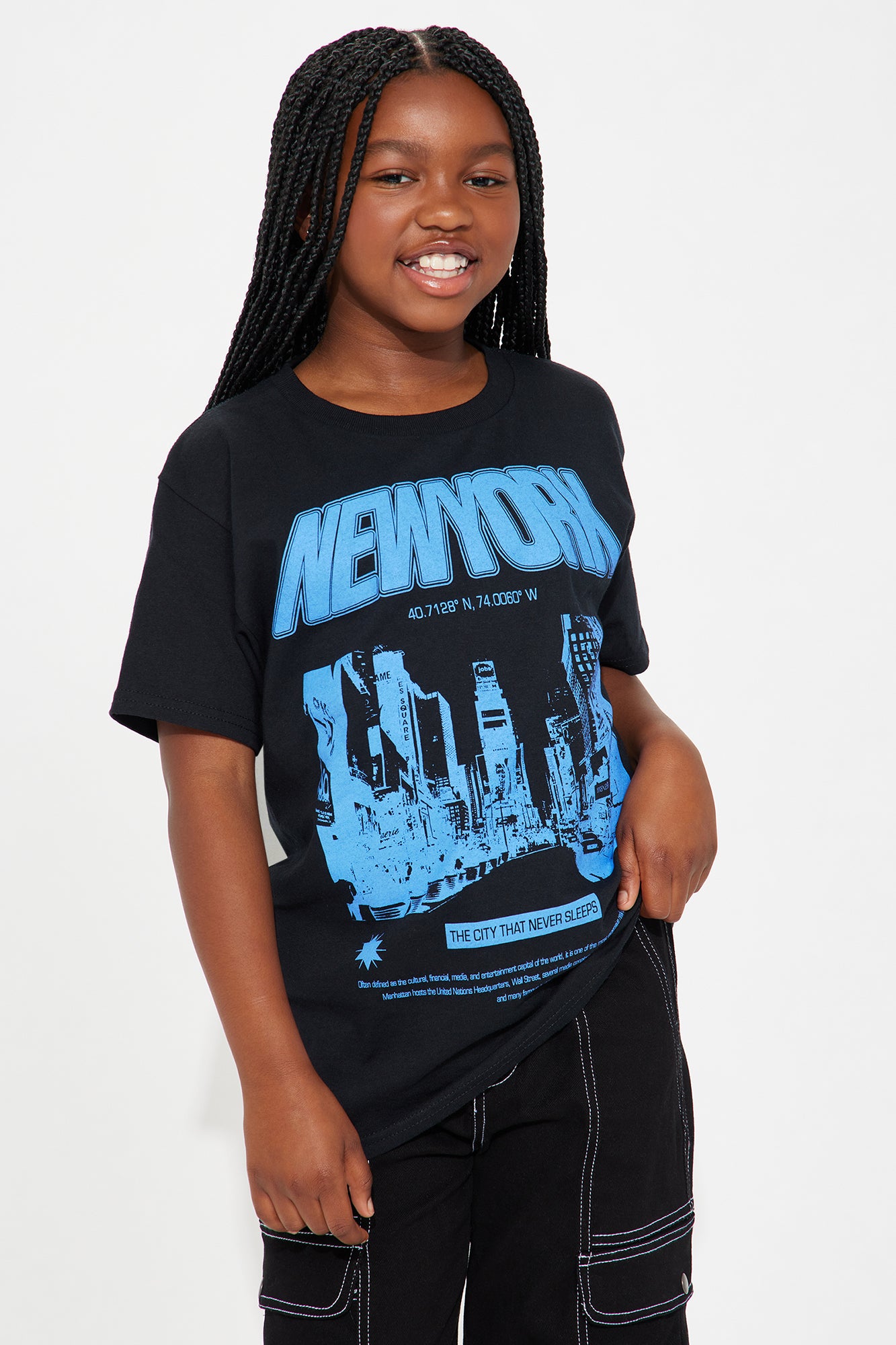 Mini New York Night Life Graphic T-Shirt