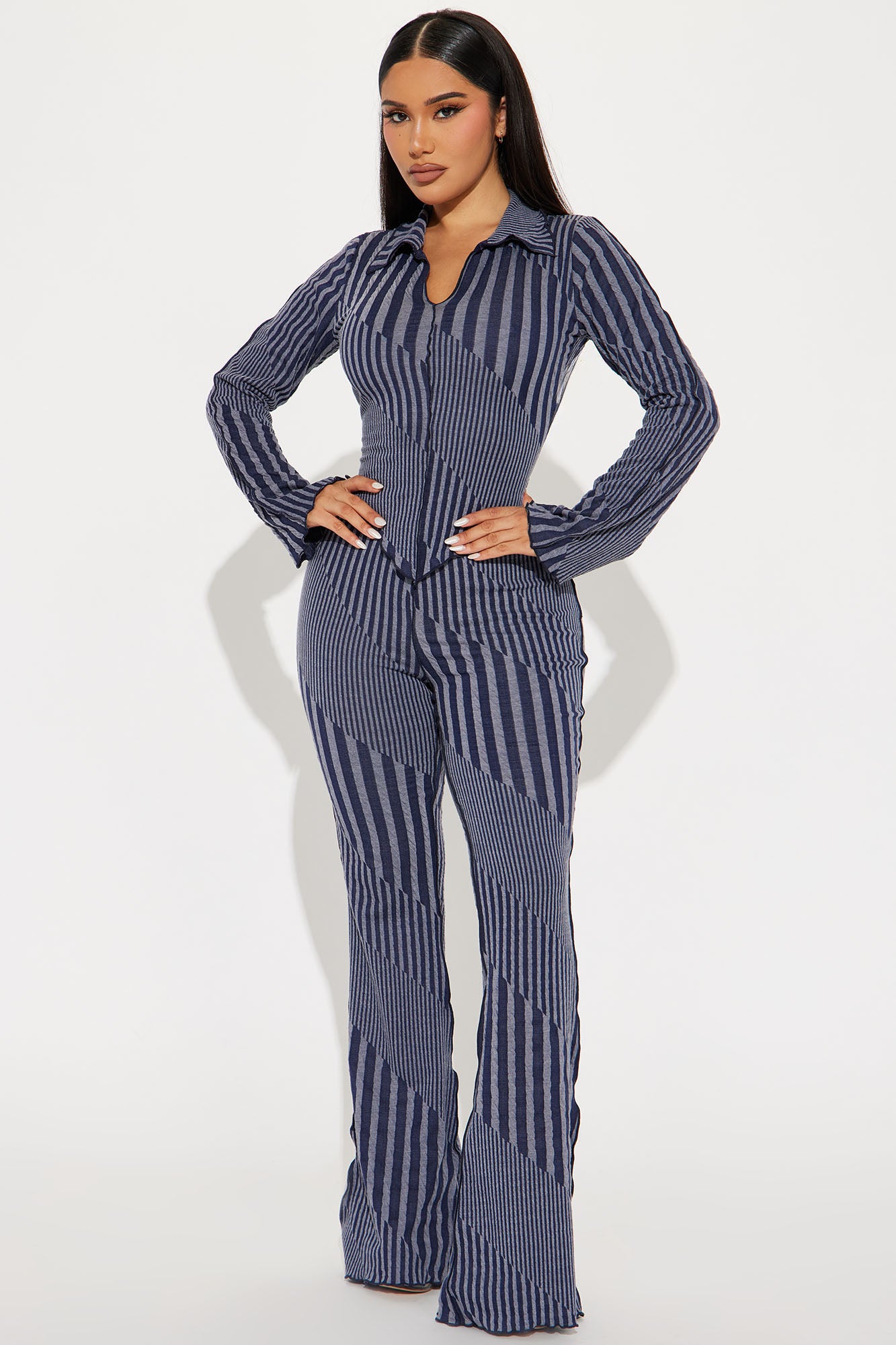 Yasmine Striped Pant Set