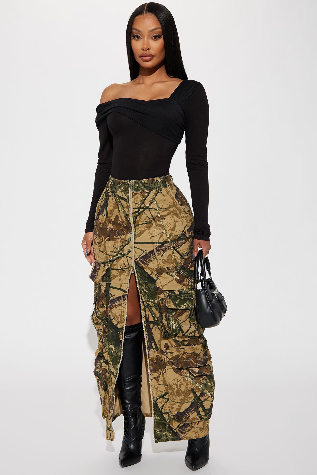 Most Wanted Hunter Camo Maxi Skirt