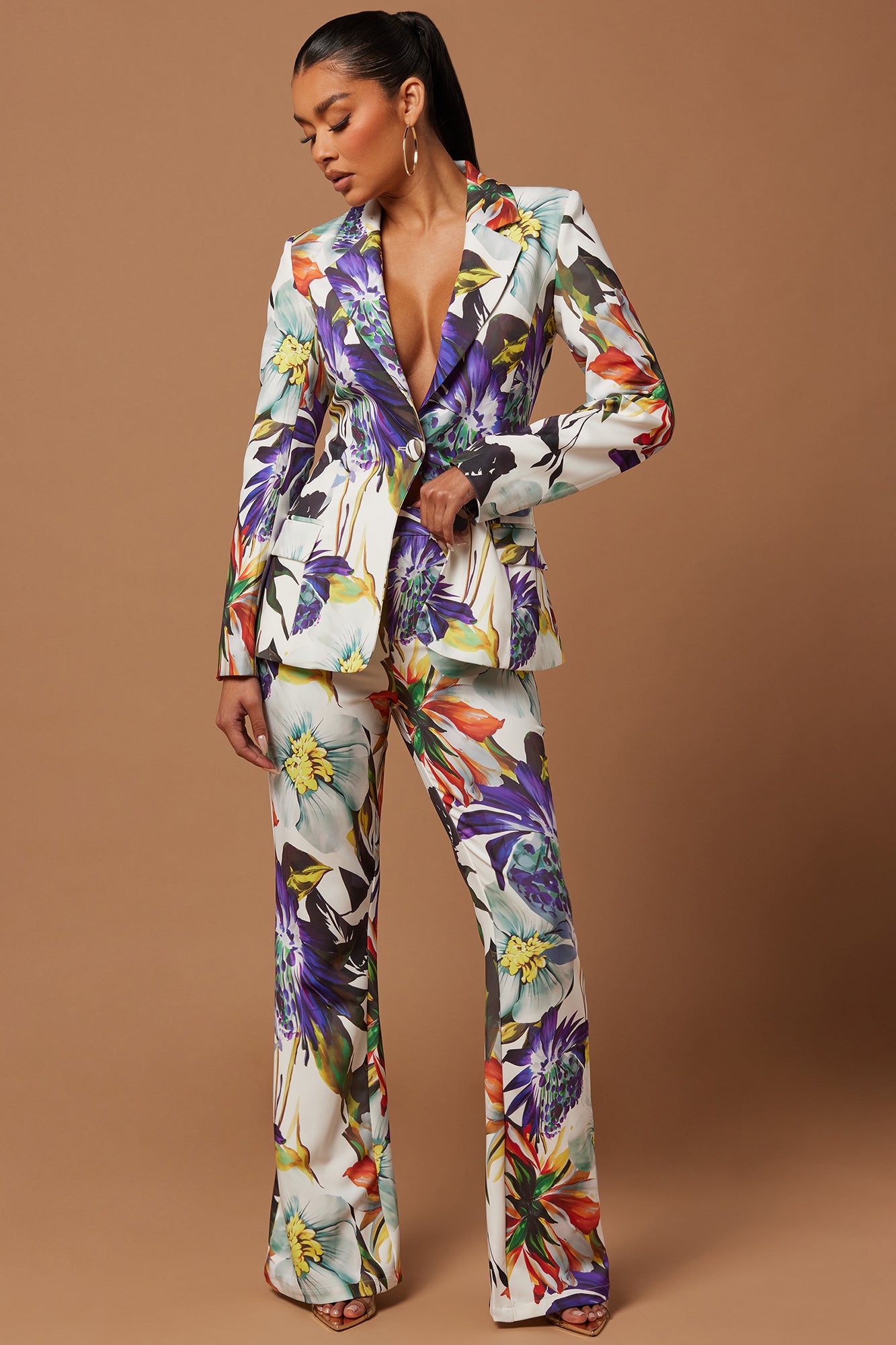 Liliana Floral Blazer Suit Set
