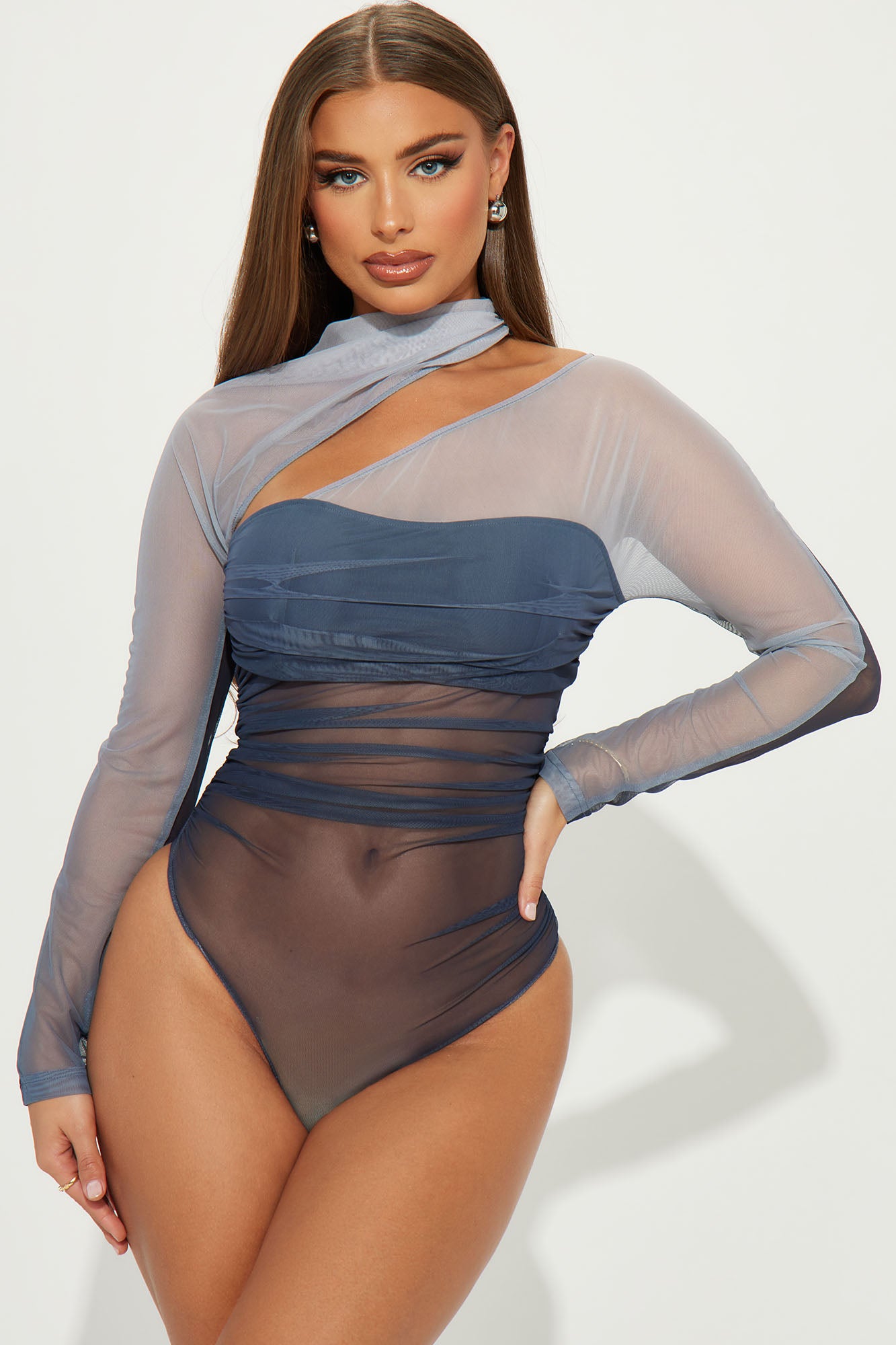 Keep You Guessing Mesh Bodysuit