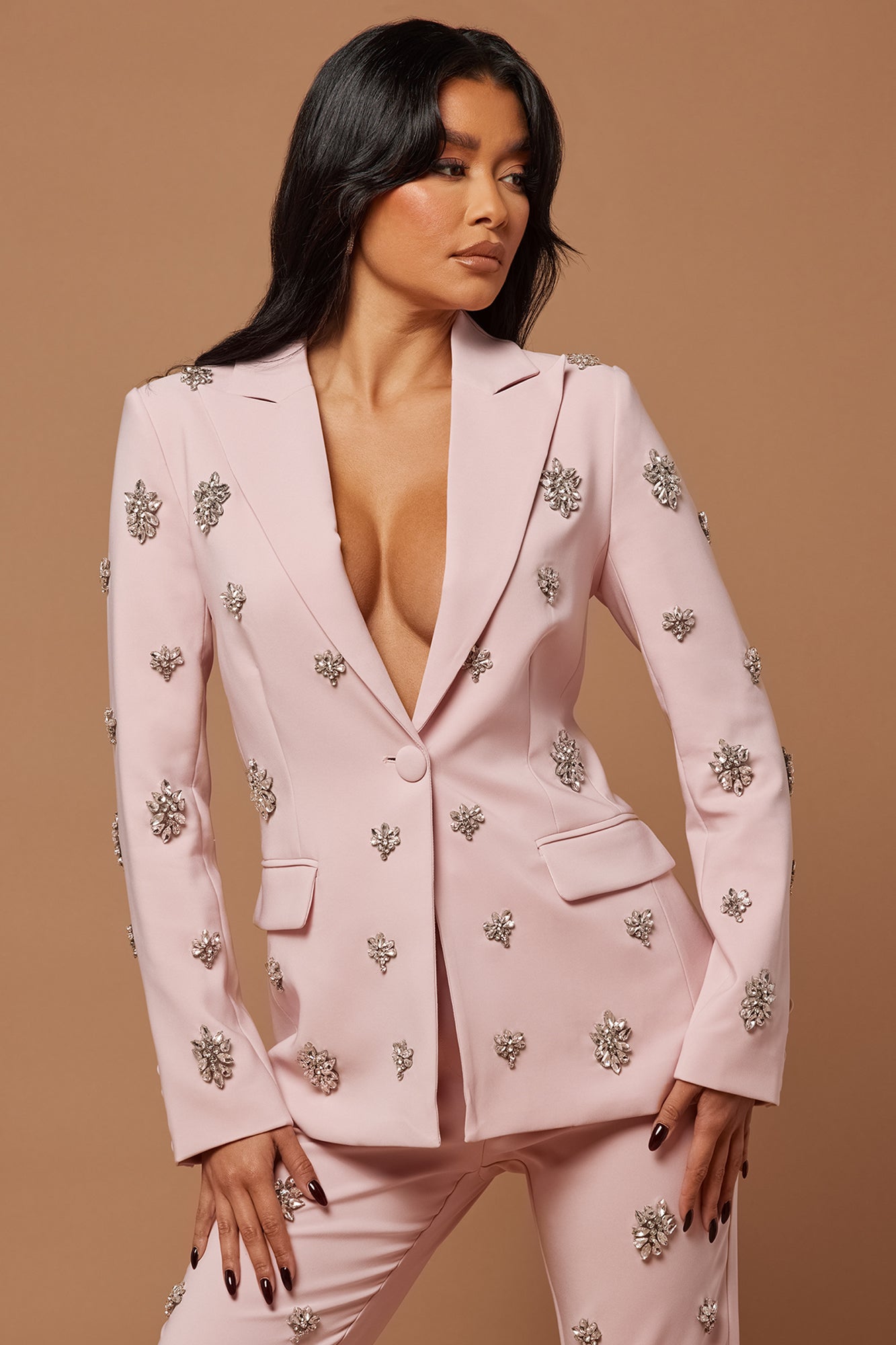 Verona Embellished Single Breasted Jacket