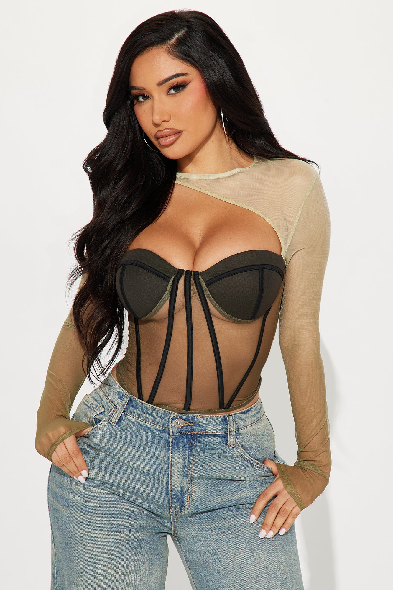 Sights On Me Mesh Top
