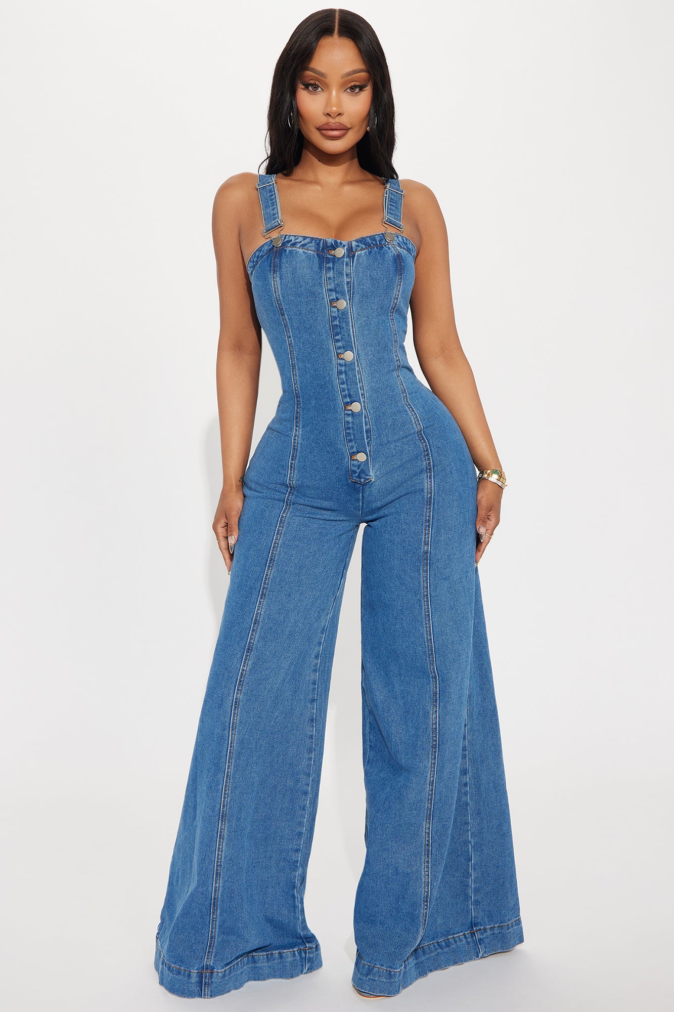 Twist Of Faith Denim Jumpsuit
