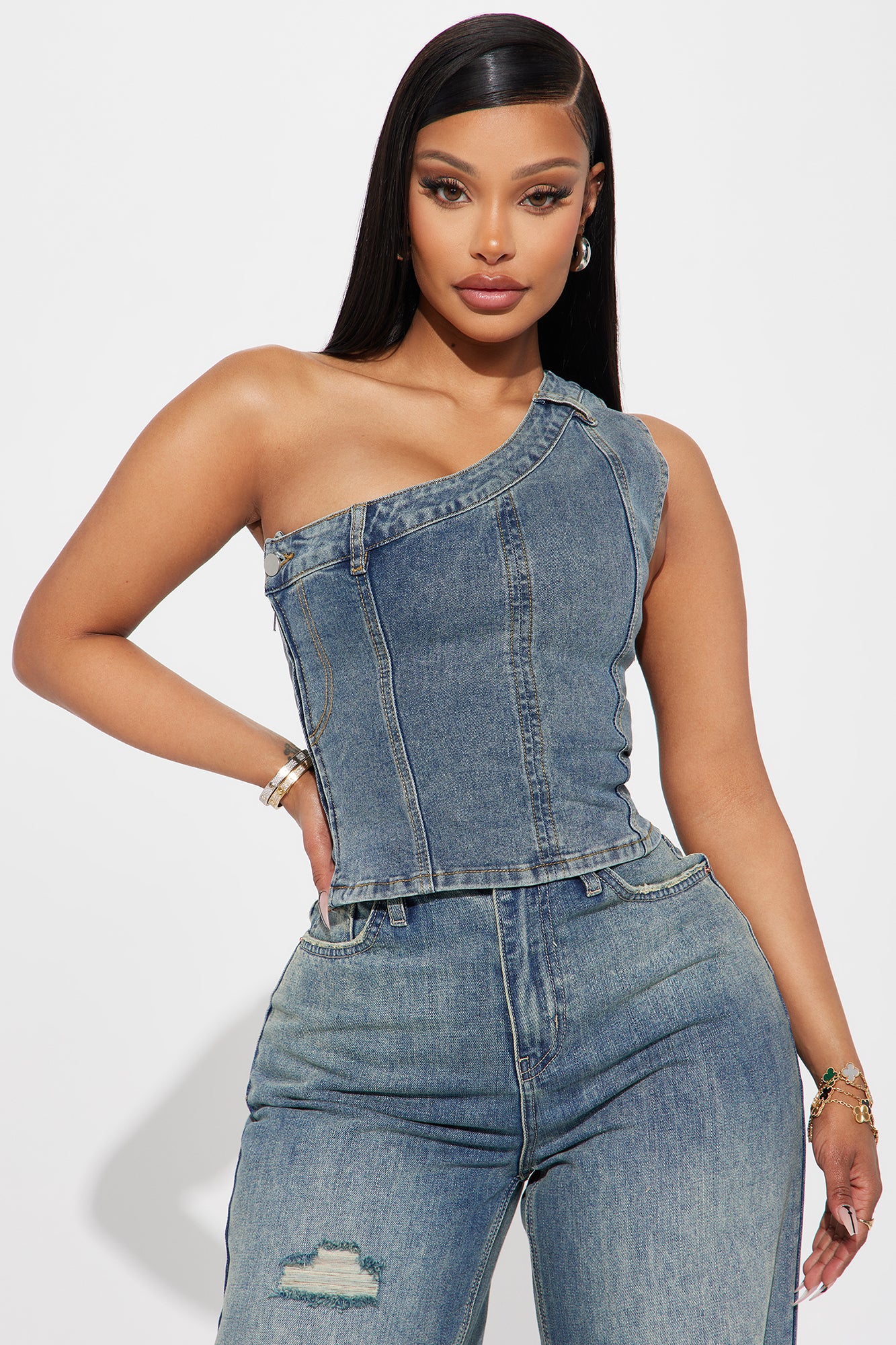 I'm Different Denim Top