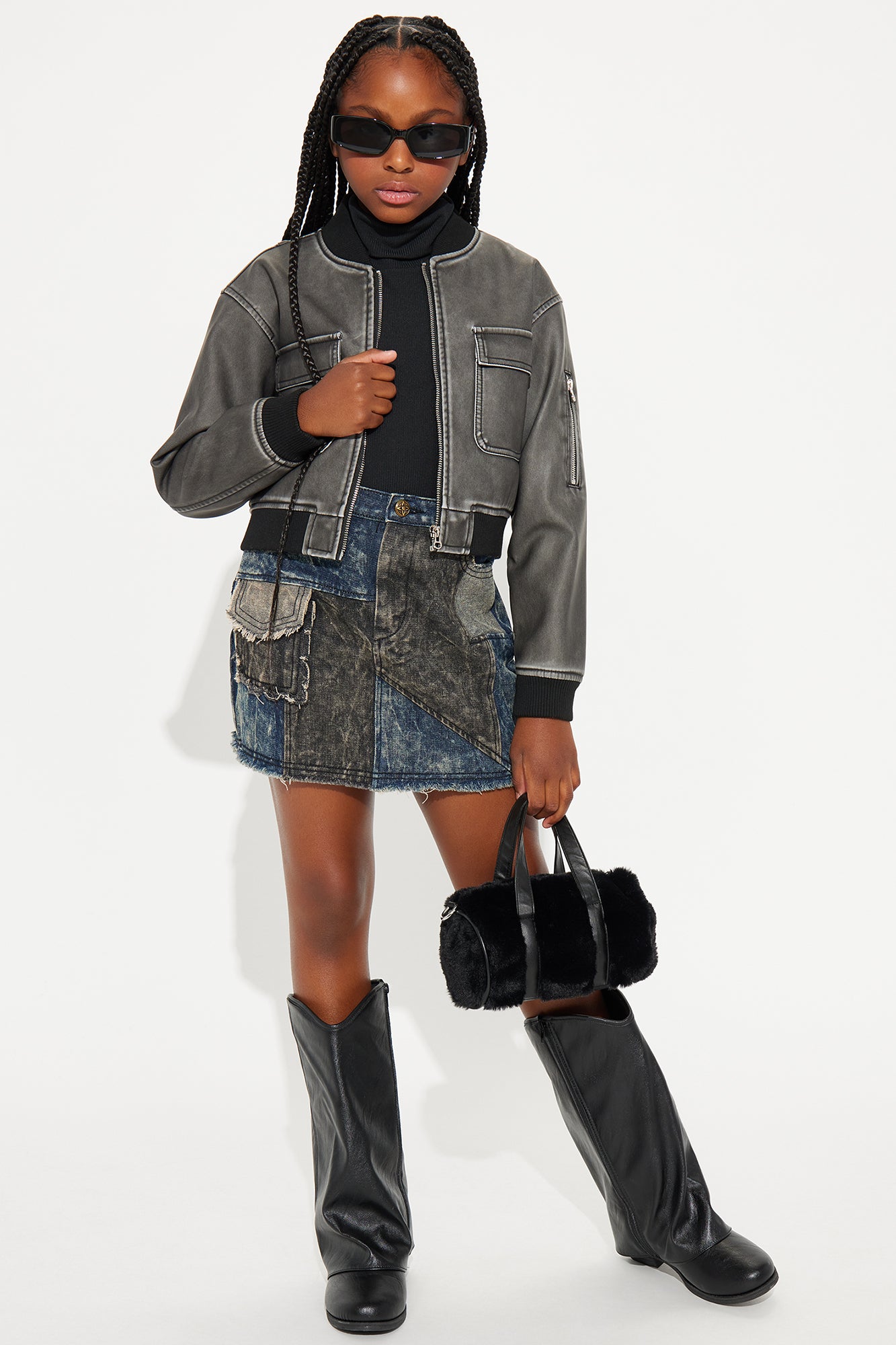 Mini Rebel Hero Patchwork Mini Skirt