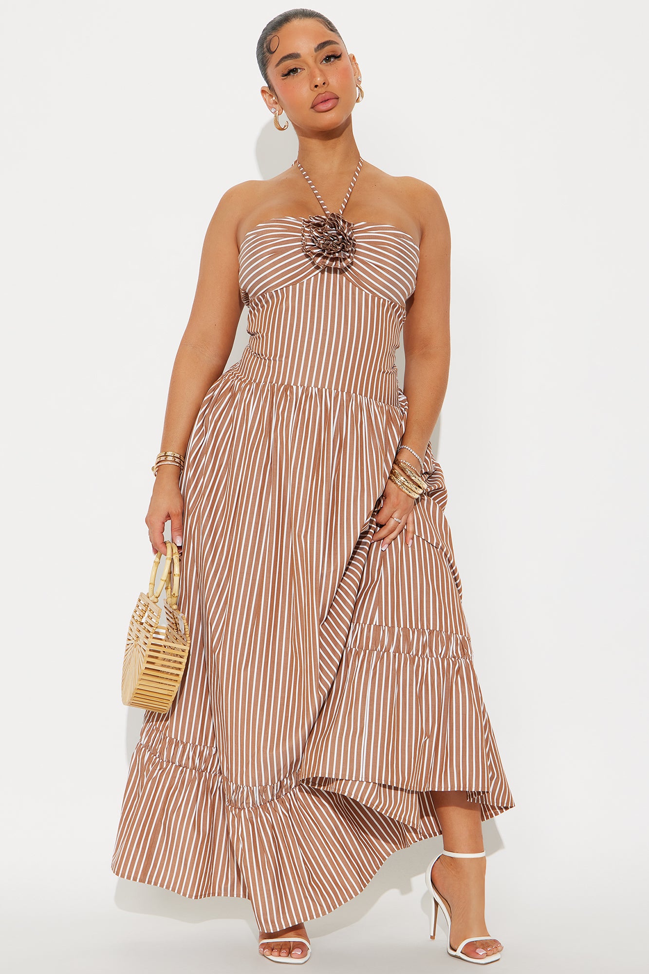 Very Cutesy Poplin Maxi Dress