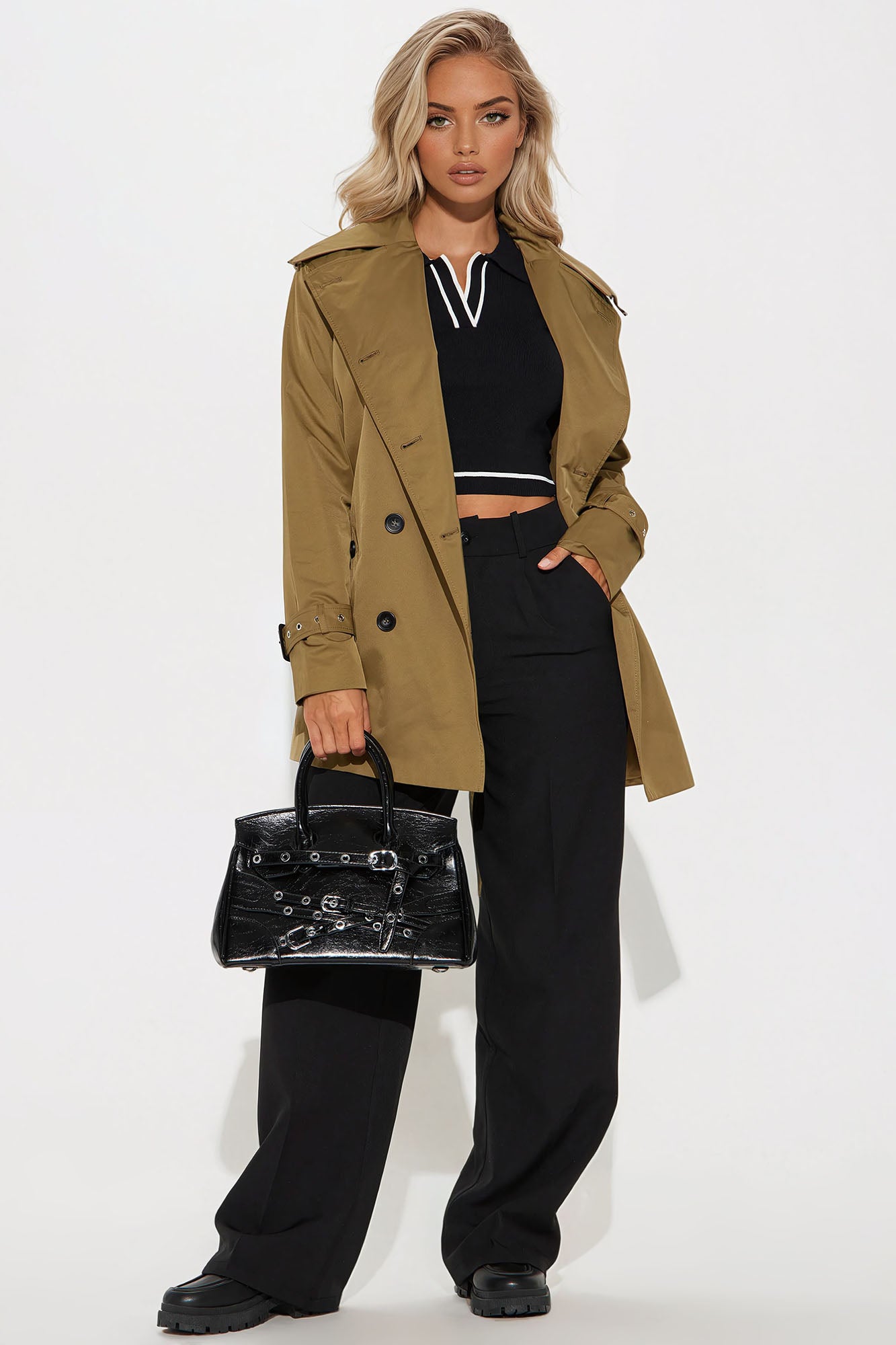Delilah Belted Trench