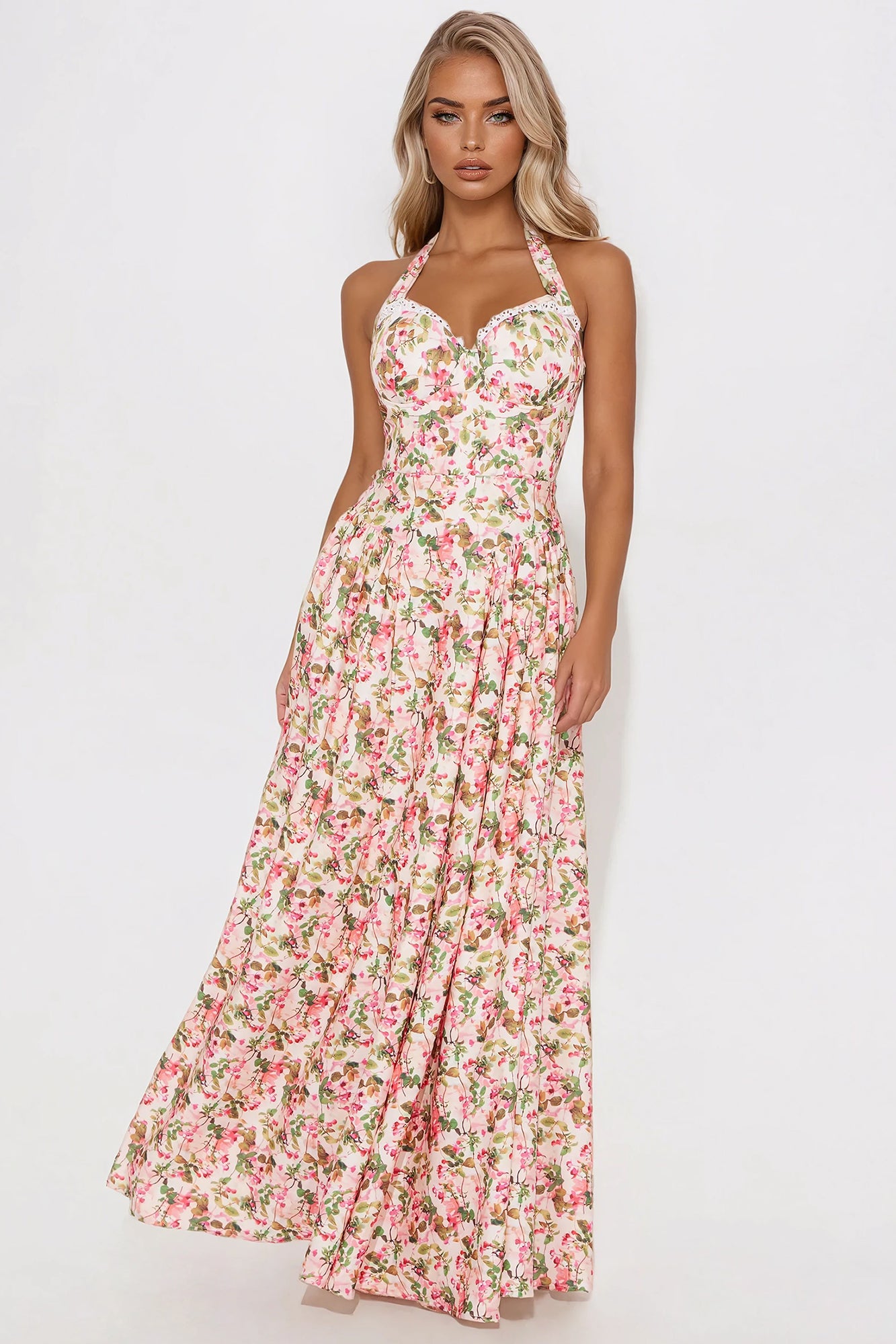 Jaida Floral A Line Maxi Dress