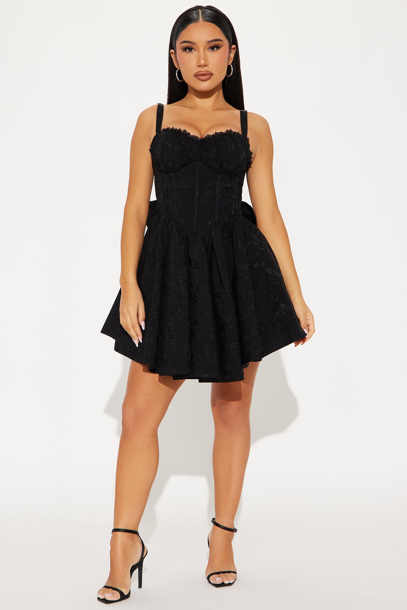 Dorella Pleated Corset Mini Dress