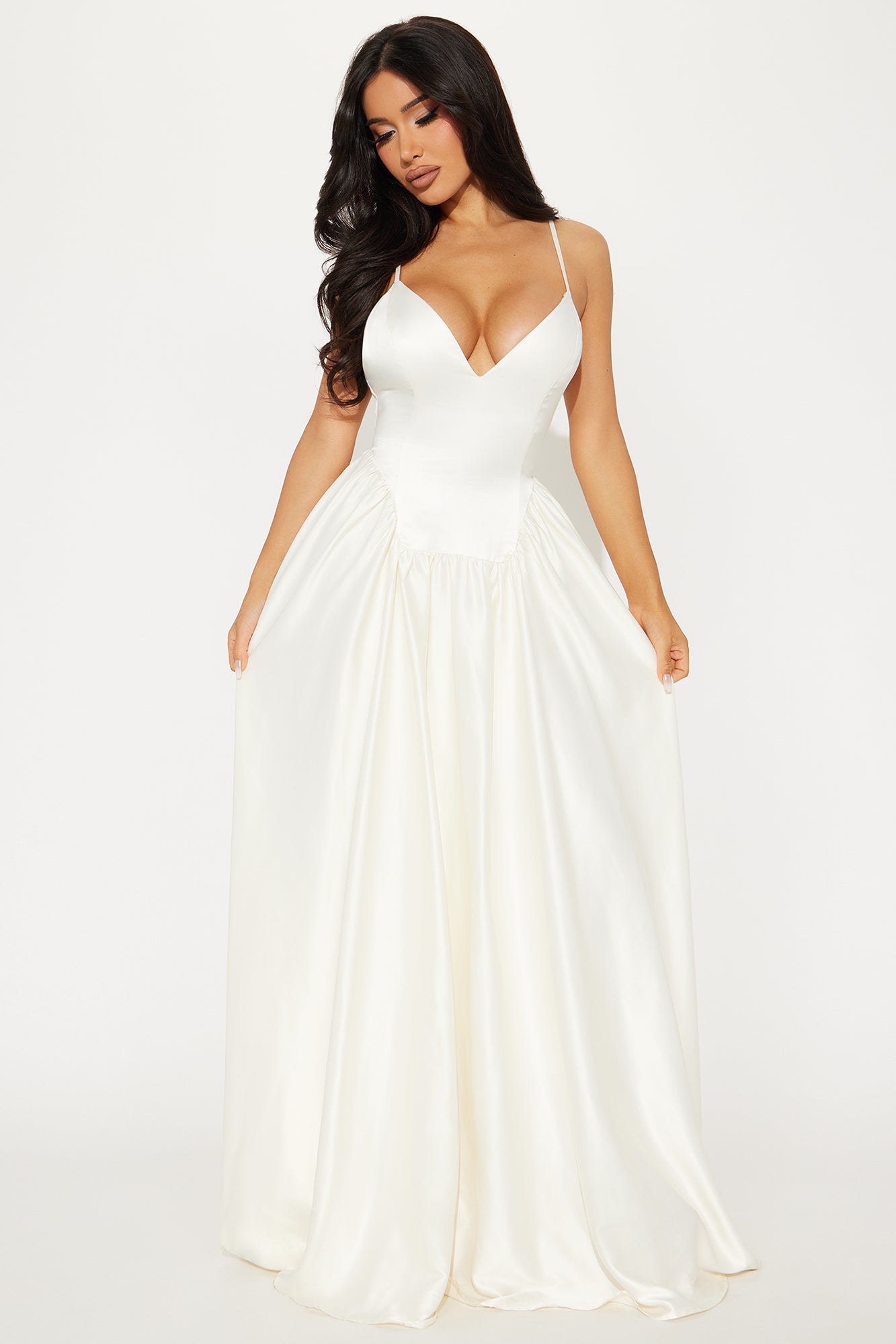 Nicolette Satin Maxi Dress