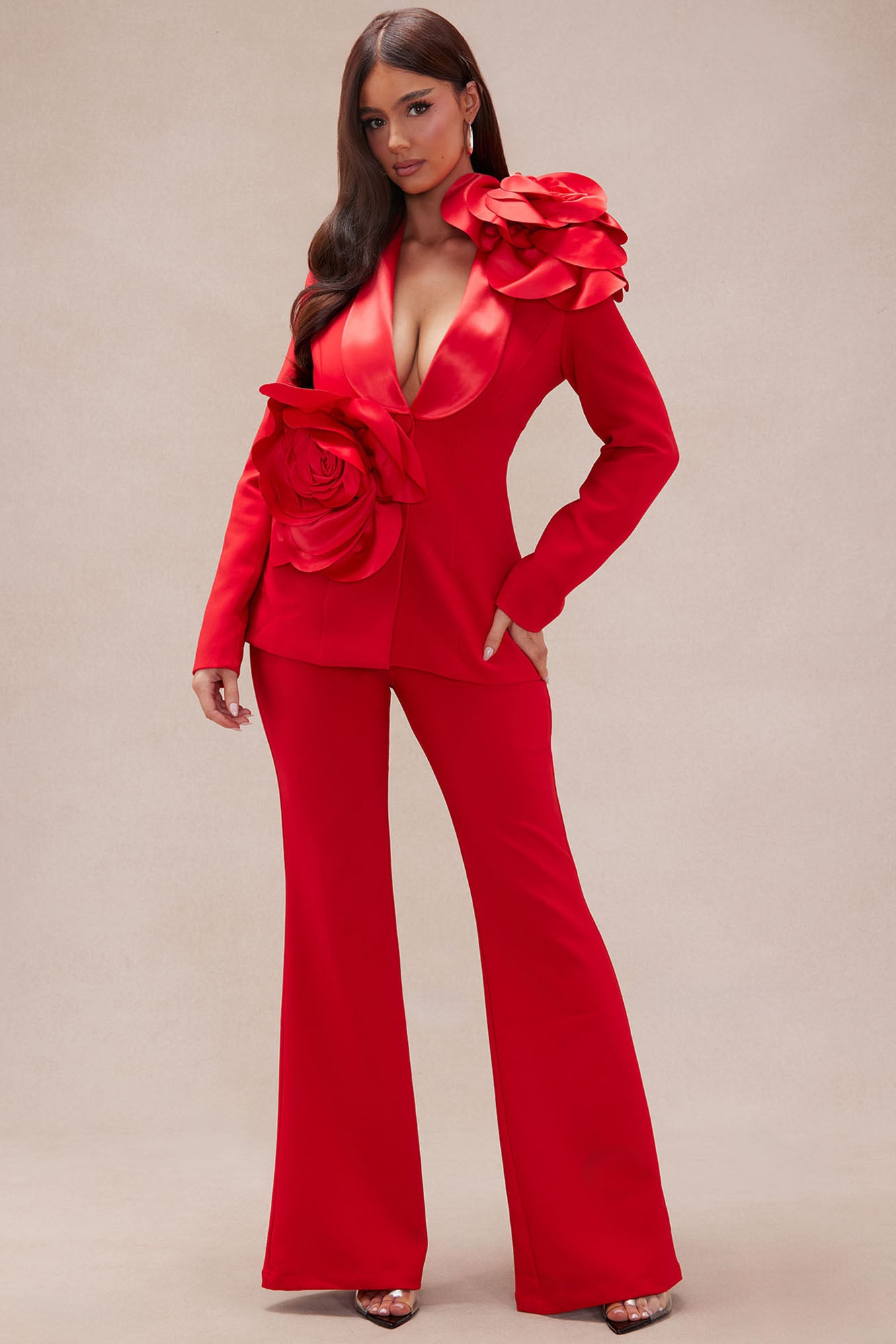 Jaden Floral Blazer Suit Set