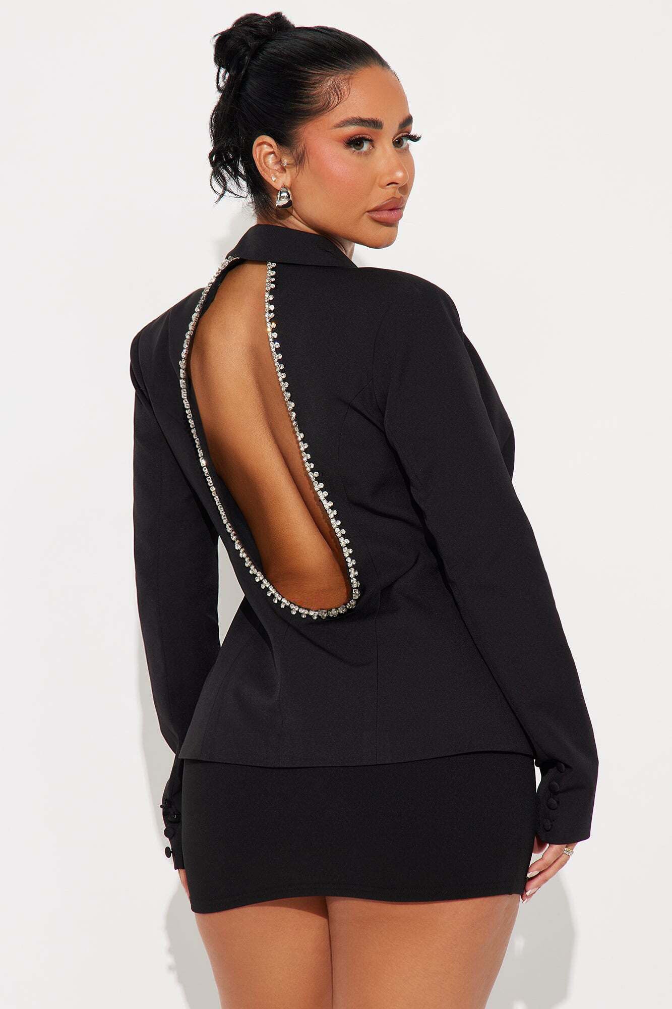 Take A Look Open Back Blazer