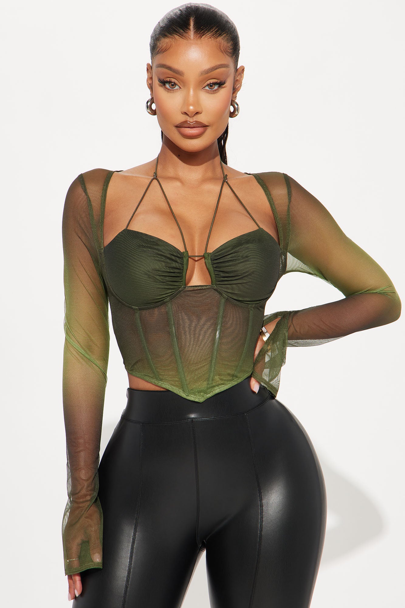 Mina Mesh Corset Top
