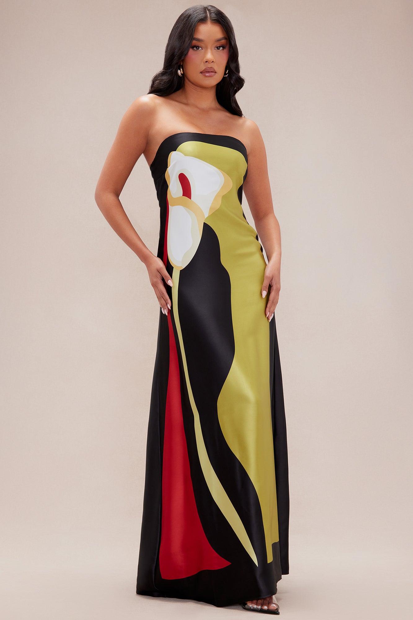 Amalfi Satin Maxi Dress
