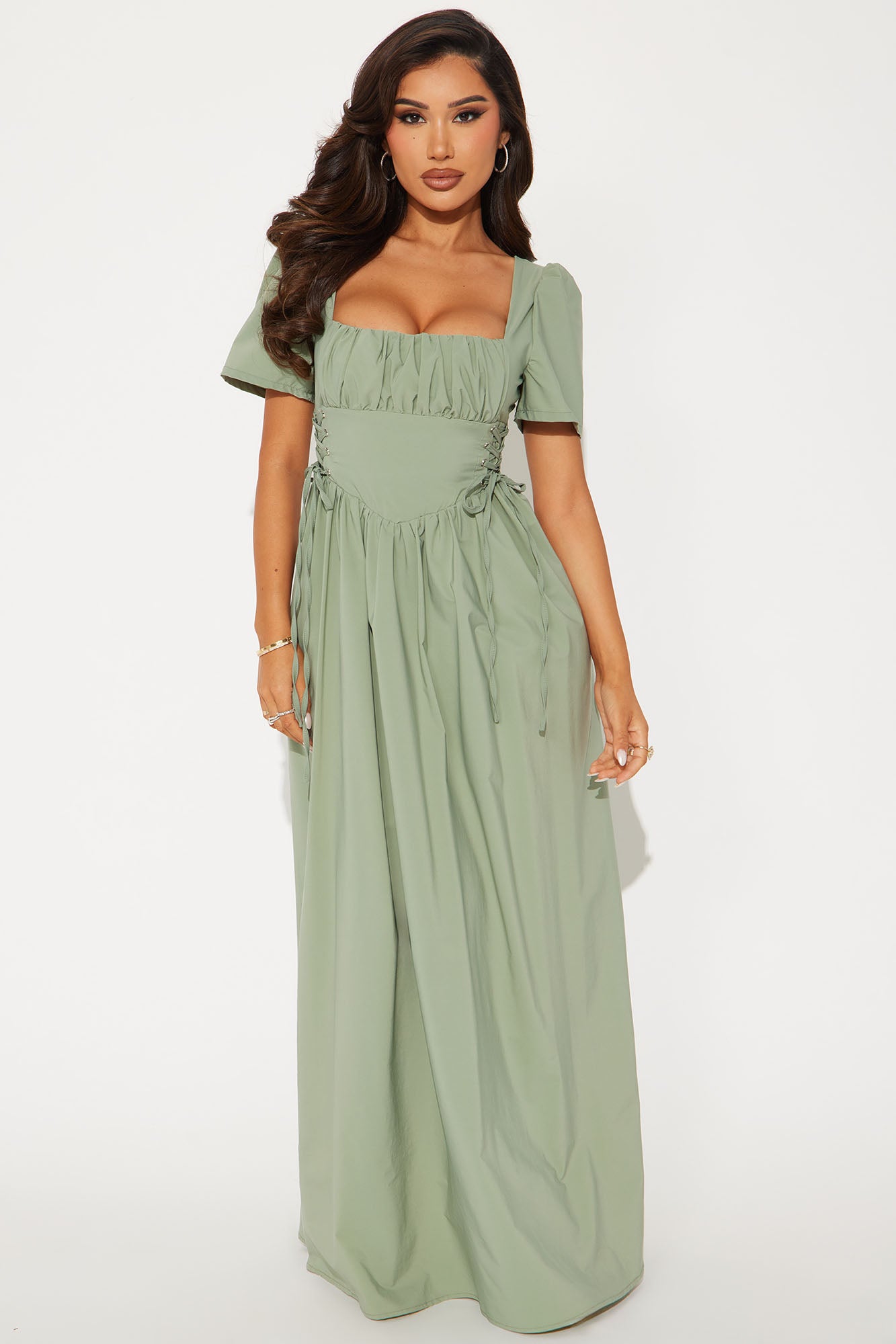 Heidi Square Neck Maxi Dress