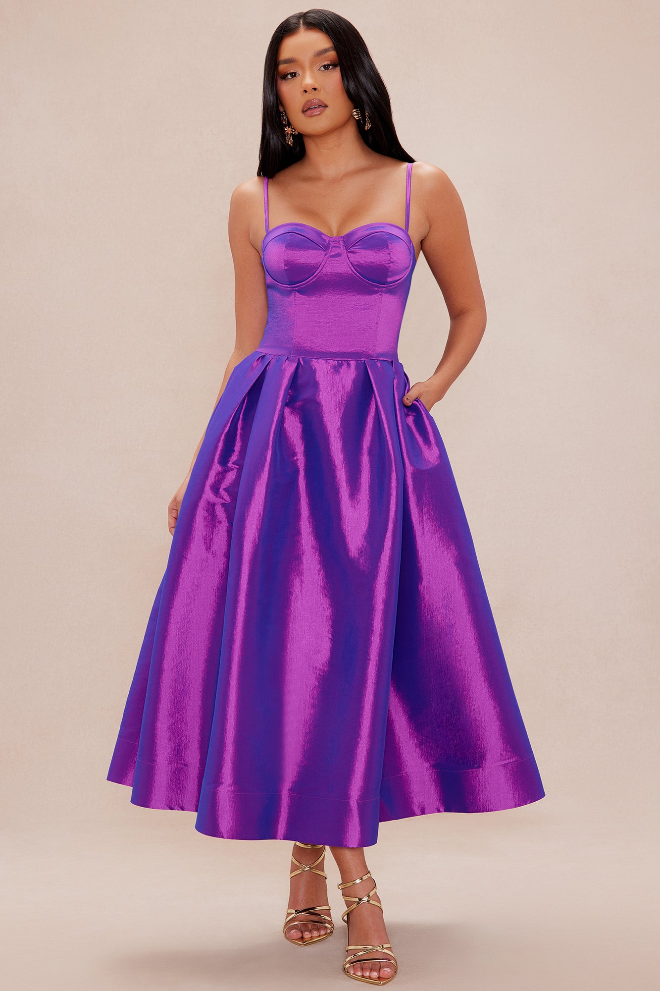 Harper Taffeta Maxi Dress