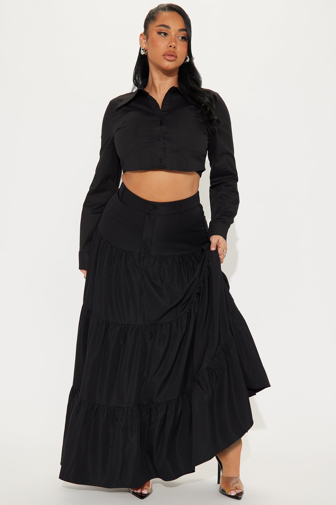 Marina Tiered Maxi Skirt