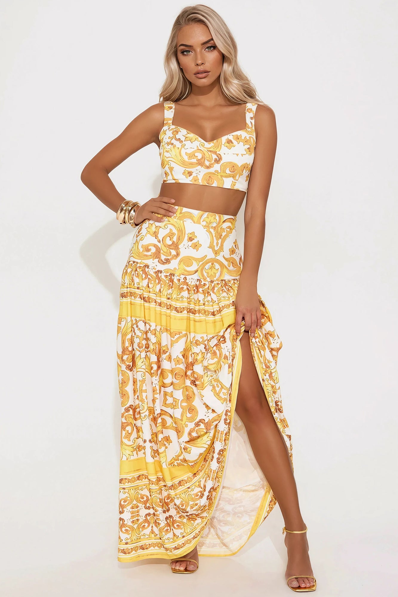 Radiant Retreat Maxi Skirt Set