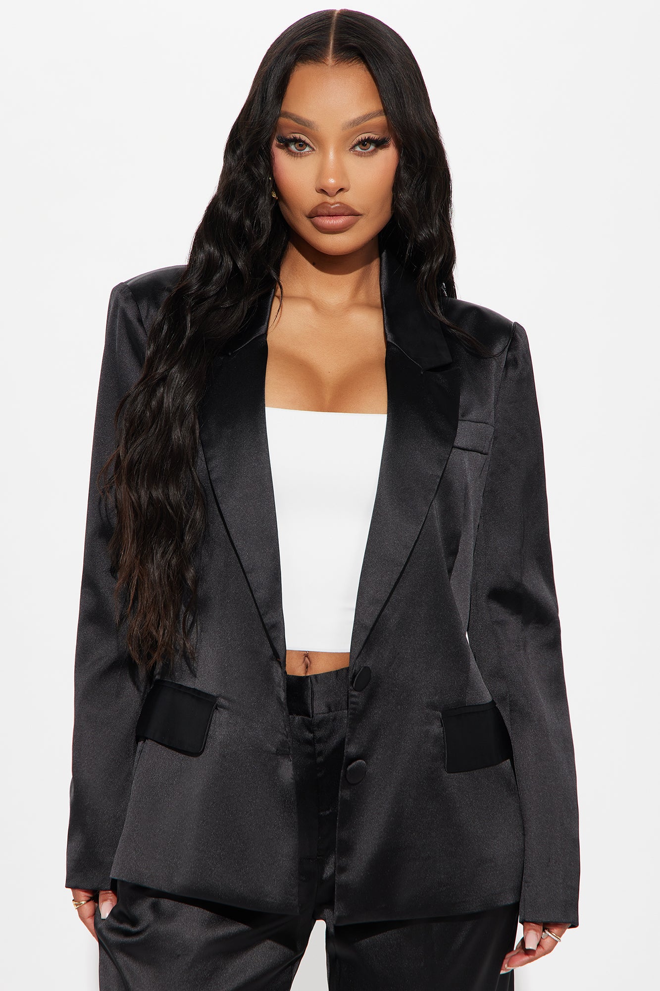 Ella Satin Blazer