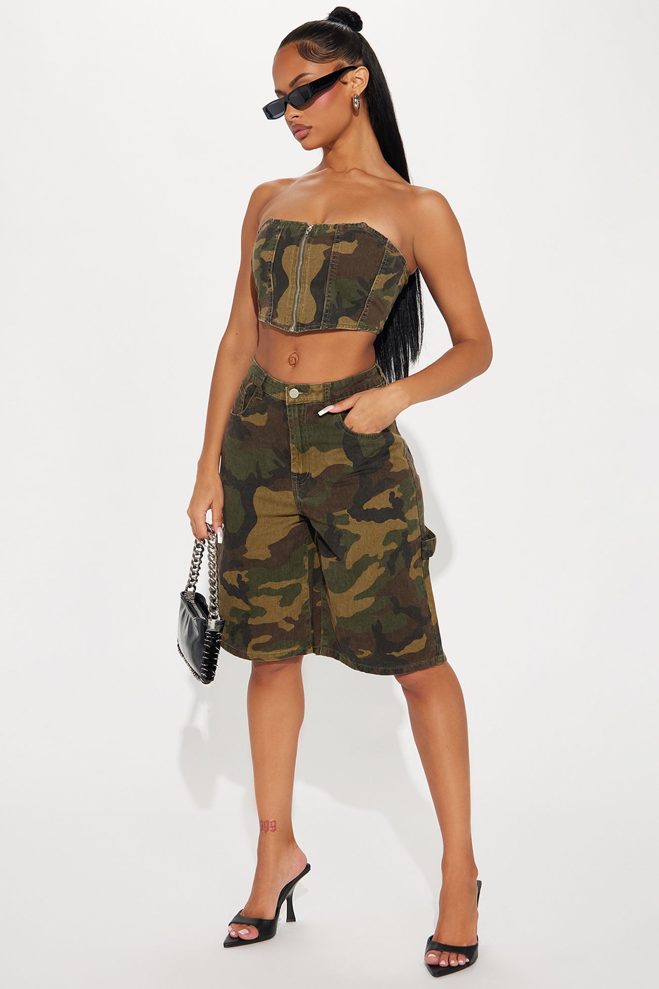 Under Control Camo Bermuda Short