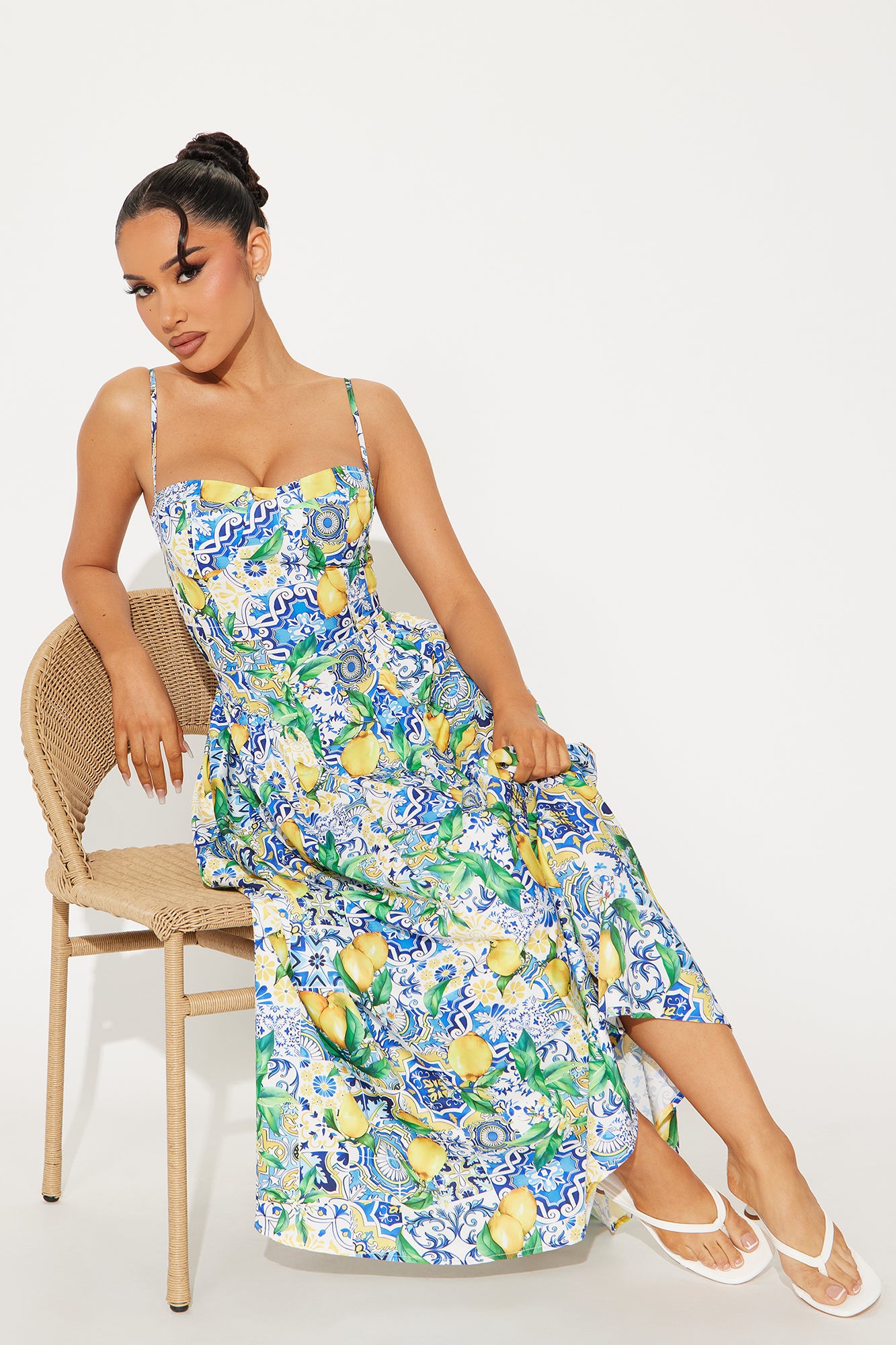 Trip To Europe Paisley Midi Dress