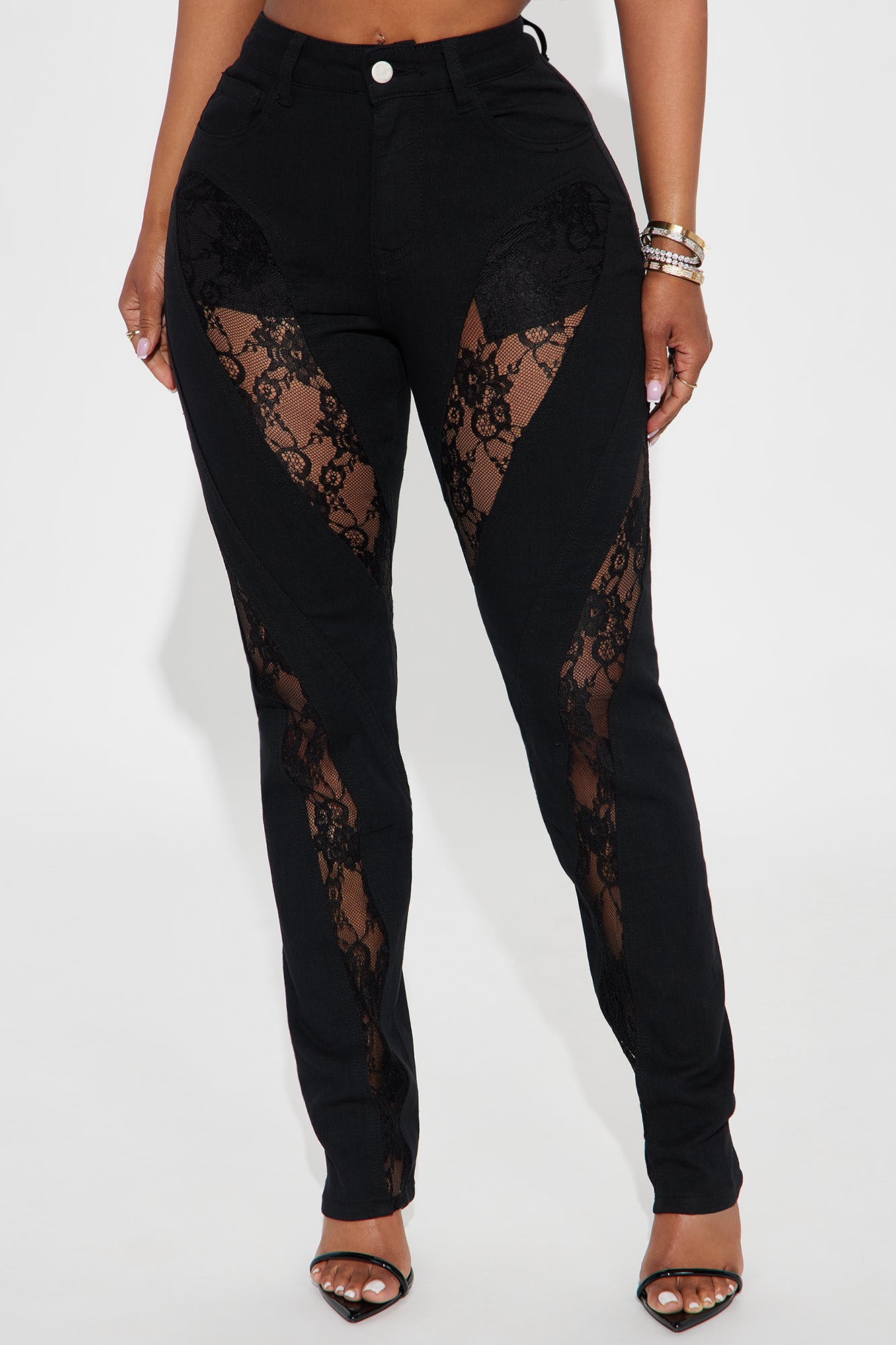 Club Classic Stretch Lace Skinny Jeans