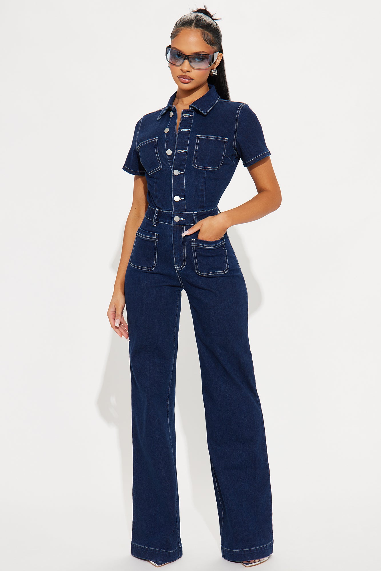 Adrianna Denim Jumpsuit